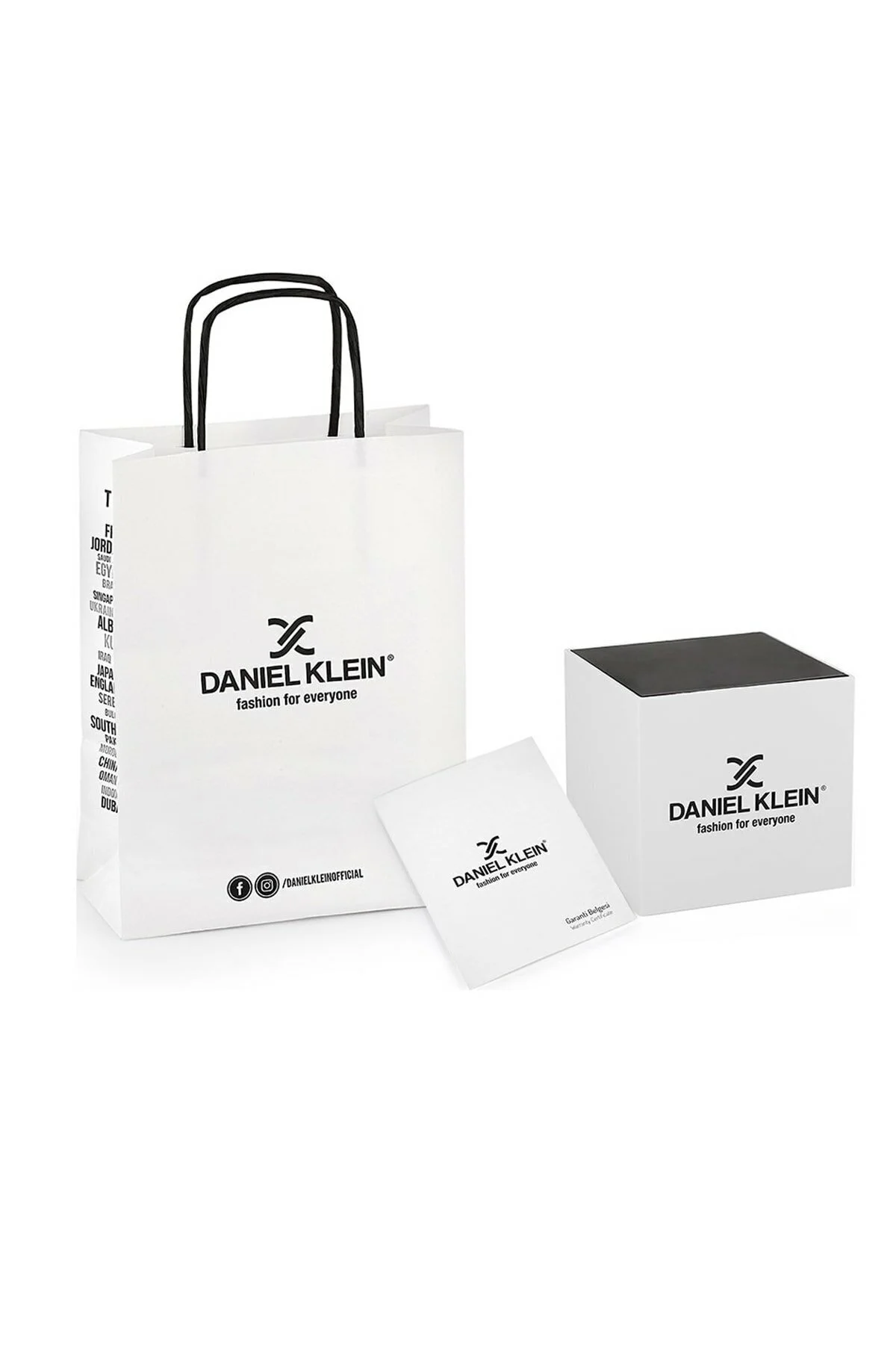 ساعت سفید زنانه مچی شیک و طراحی مدرن طلا نقره DK 7A دنیل کلین Daniel Klein