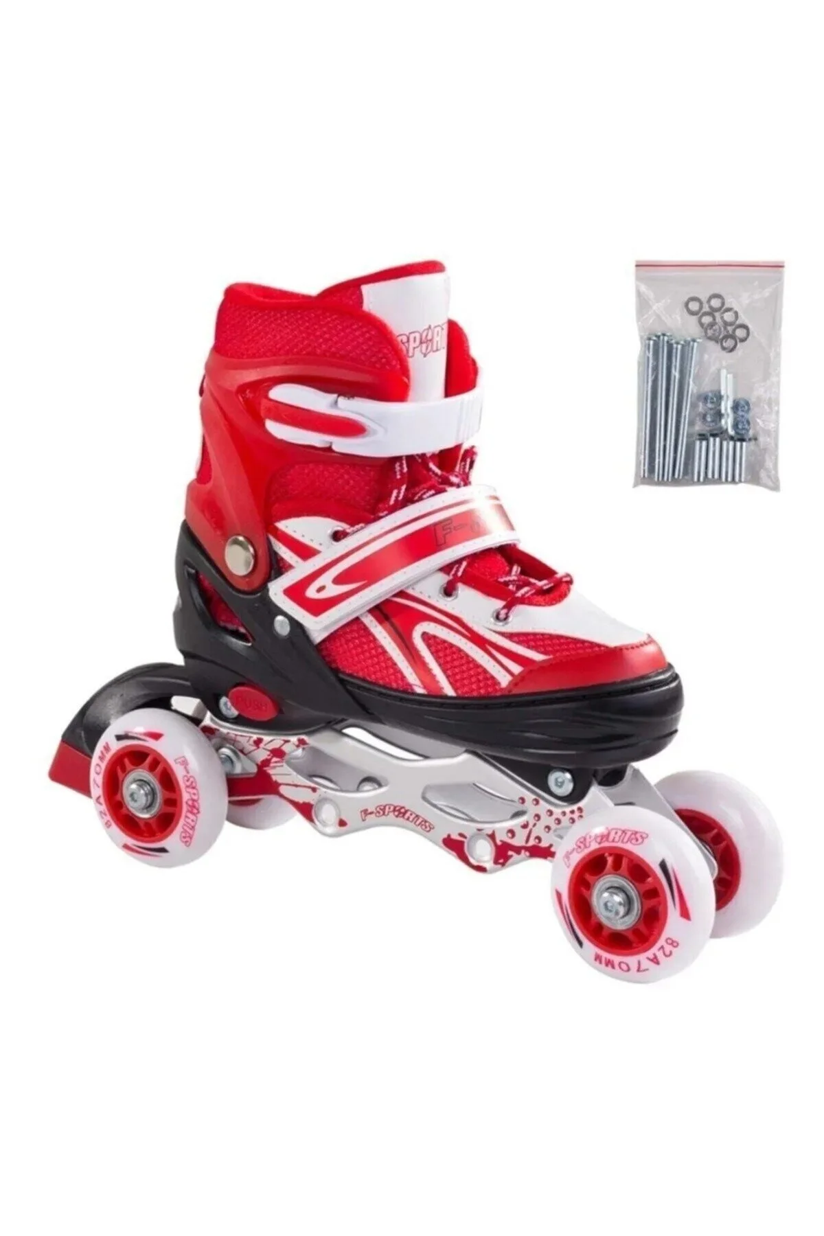 اسکیت کودک دخترانه و پسرانه بچگانه نوردار بدنه فلزی چرخ سیلیکونی 2+1 2+2 قابل تنظیم berattoys
