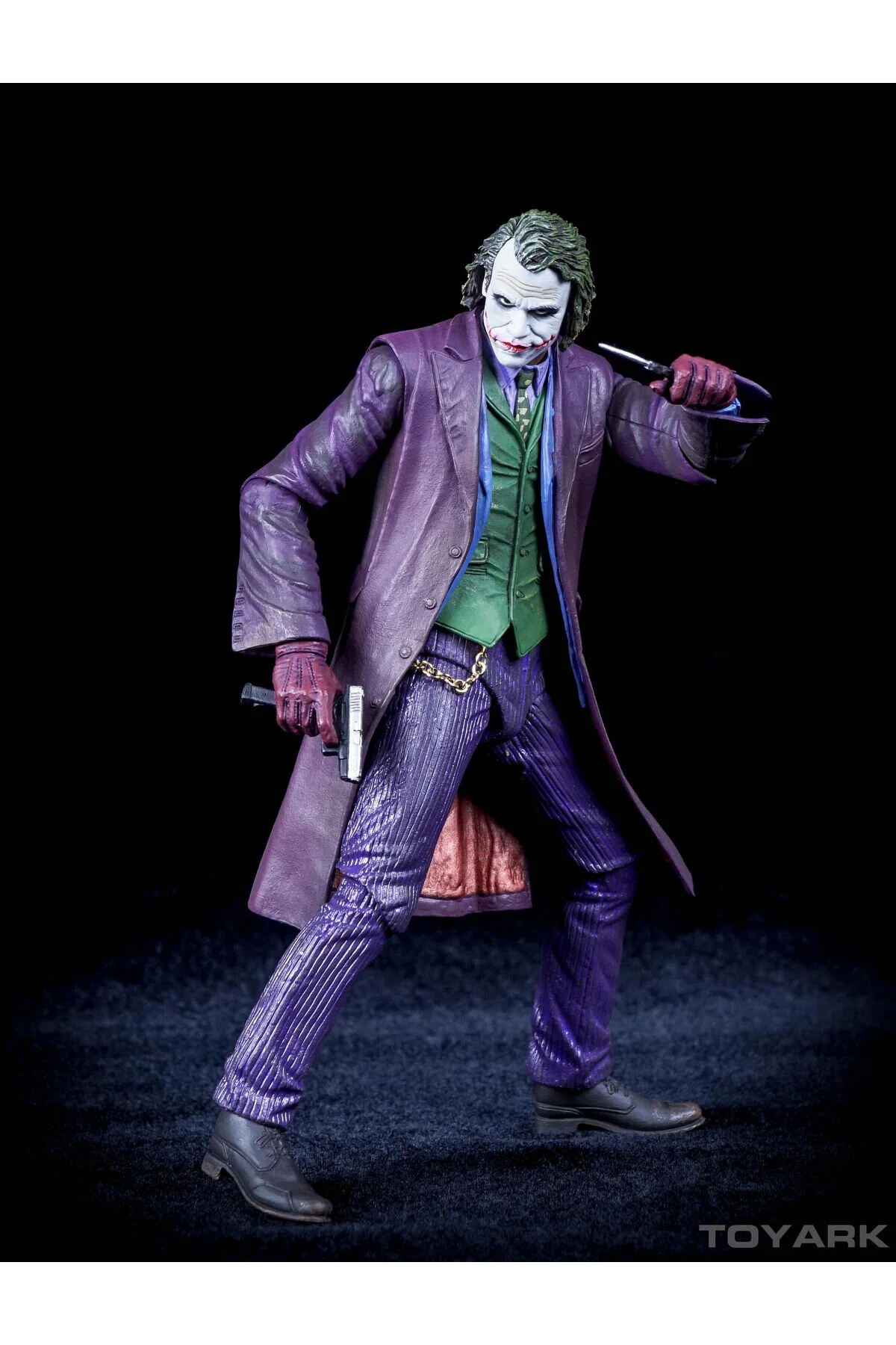 فیگور JOKER HEATH LEDGER BATMAN THE DARK KNIGHT VERS. FIGURE POSABLE ACTION FIGUR با لوازم جانبی ZDYS