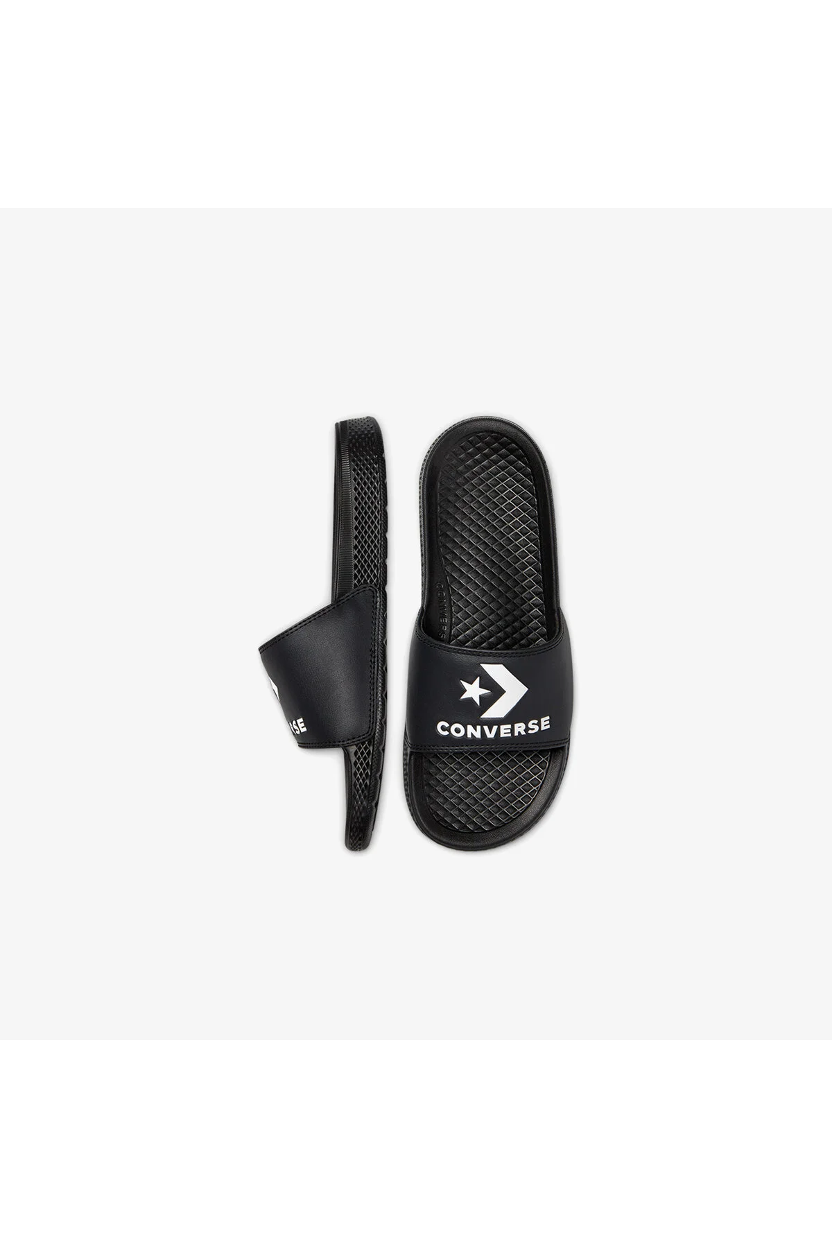 دمپایی مشکی تک جنسیتی چاک تکرار کانورس Converse