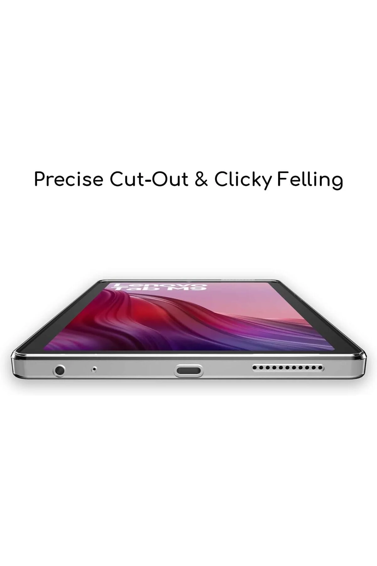 کاور تبلت قاب محافظ سیلیکونی شفاف بی رنگ و انعطاف پذیر بسیار نازک LENOVO TAB M9 MEDIATEK HELIO G80 فیبکس Fibaks