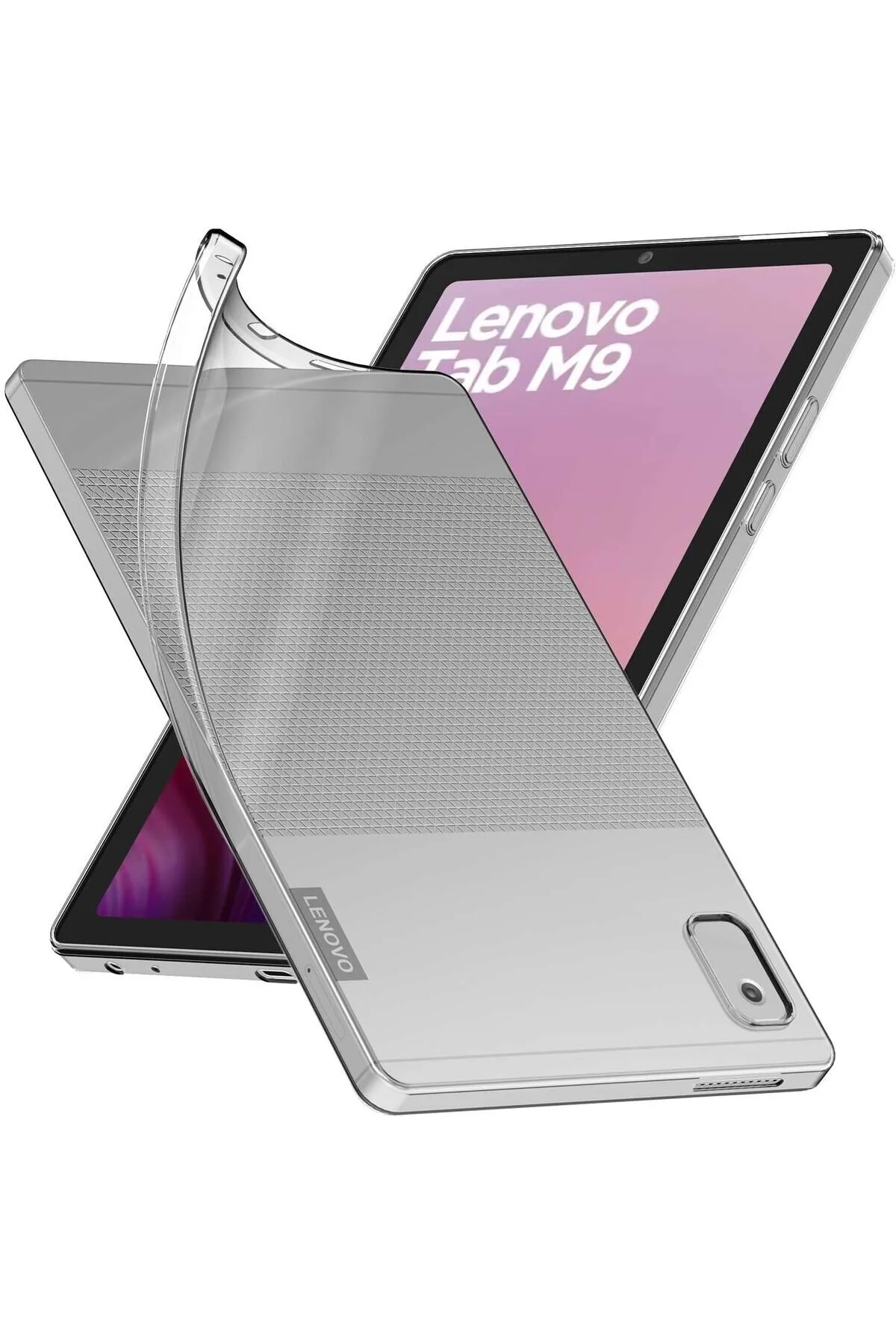 کاور تبلت قاب محافظ سیلیکونی شفاف بی رنگ و انعطاف پذیر بسیار نازک LENOVO TAB M9 MEDIATEK HELIO G80 فیبکس Fibaks