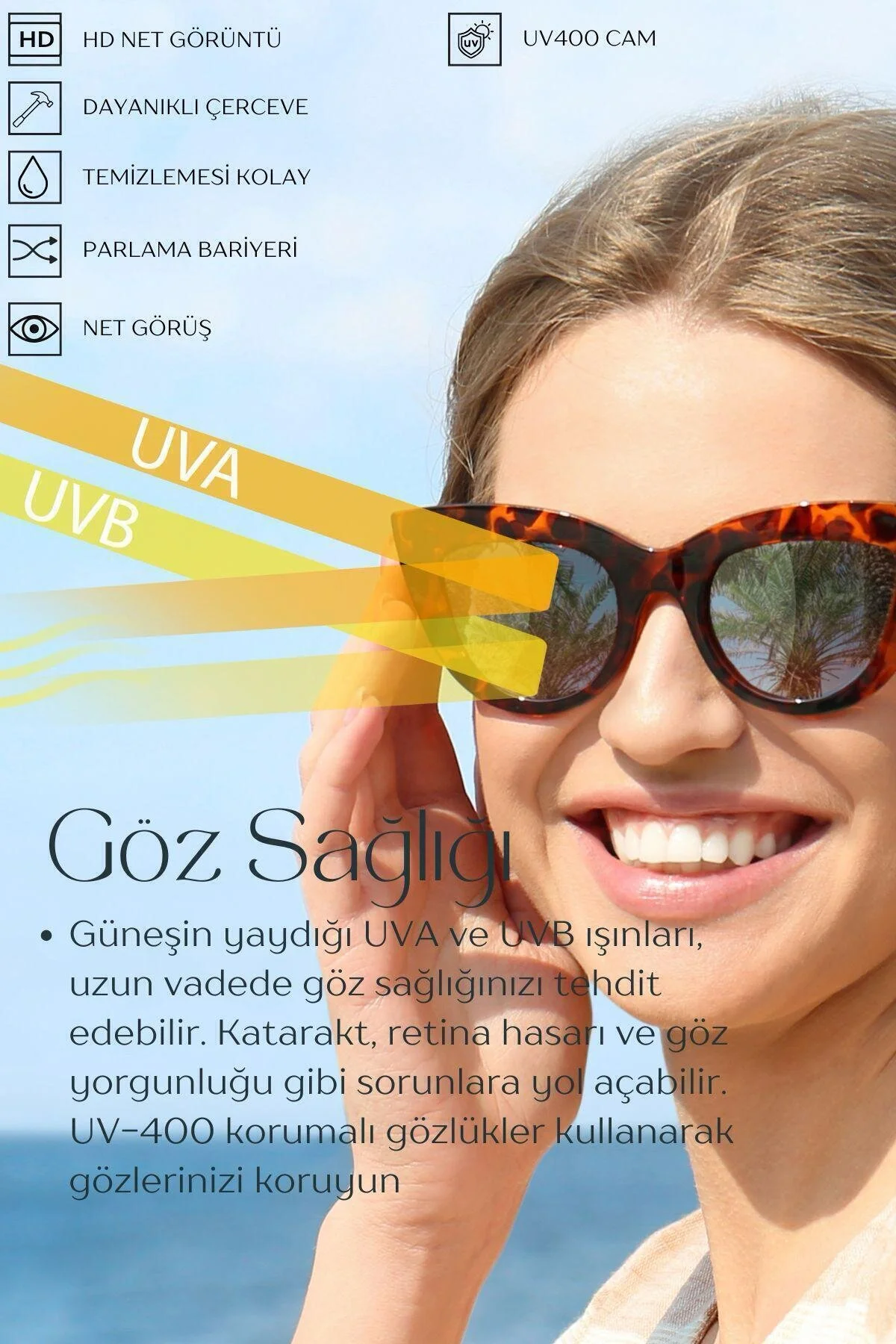 عینک آفتابی GLASS CE شفاف LORRAINEW اورجینال WATCHOFROYAL