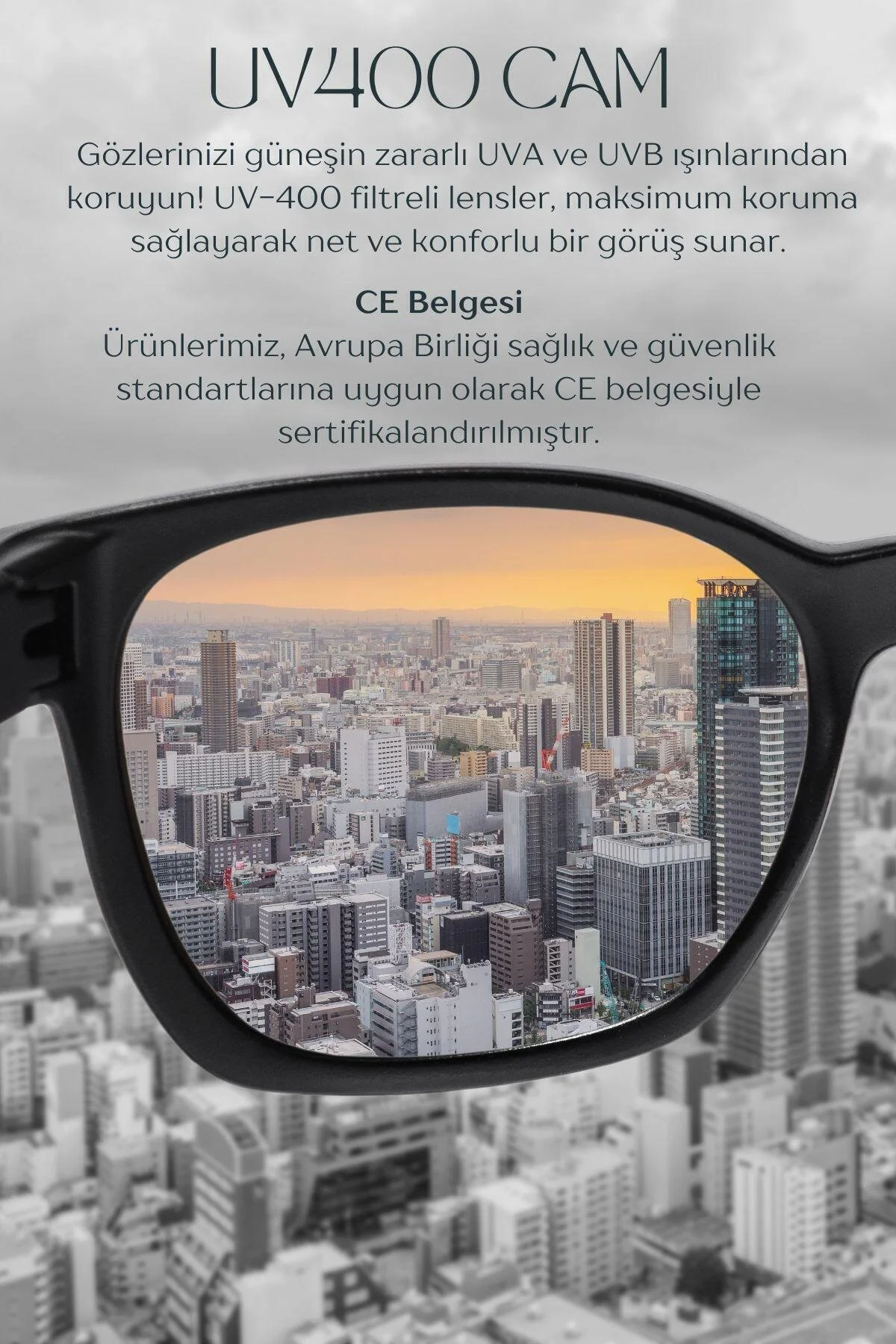 عینک آفتابی GLASS CE شفاف LORRAINEW اورجینال WATCHOFROYAL