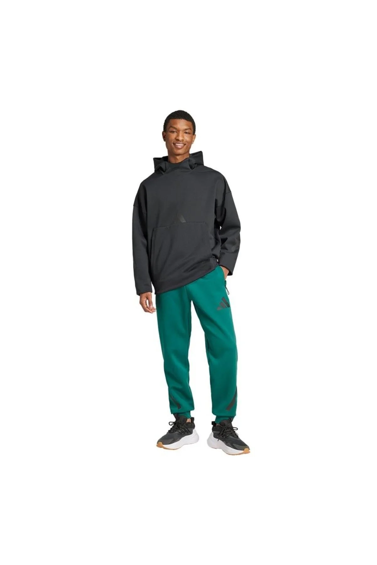 شلوار گرمکن ورزشی سبز مردانه Z.N.E. لباس شش اورجینال adidas