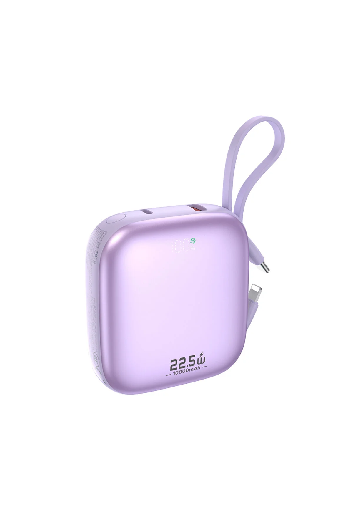 پاوربانک PB 1013 1000MAH خروجی 22.5W شارژ سریع کوچک خود سیم اورجینال Totu