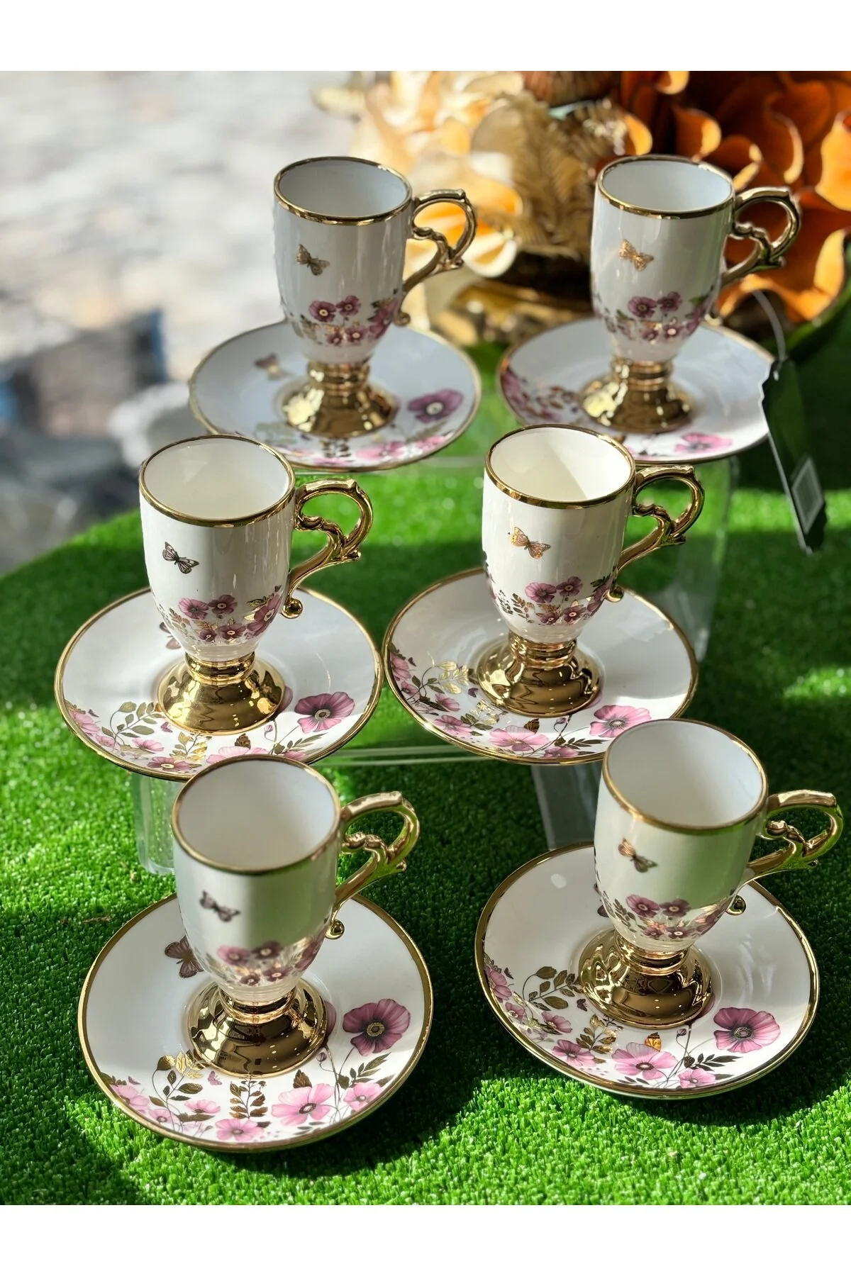 فنجان قهوه تیم گل برای 6 نفر آجار ACAR