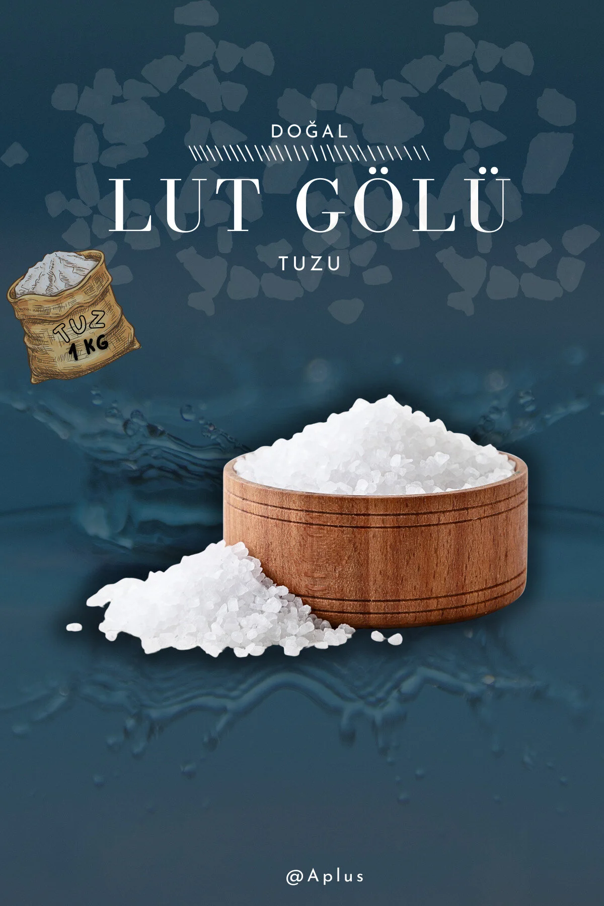 نمک LOT LAKE SALT 1 کیلوگرم هزاران سال معجزه: با تأثیر دریاچه لوط طبیعی روبرو شوید! آوسا Avessa