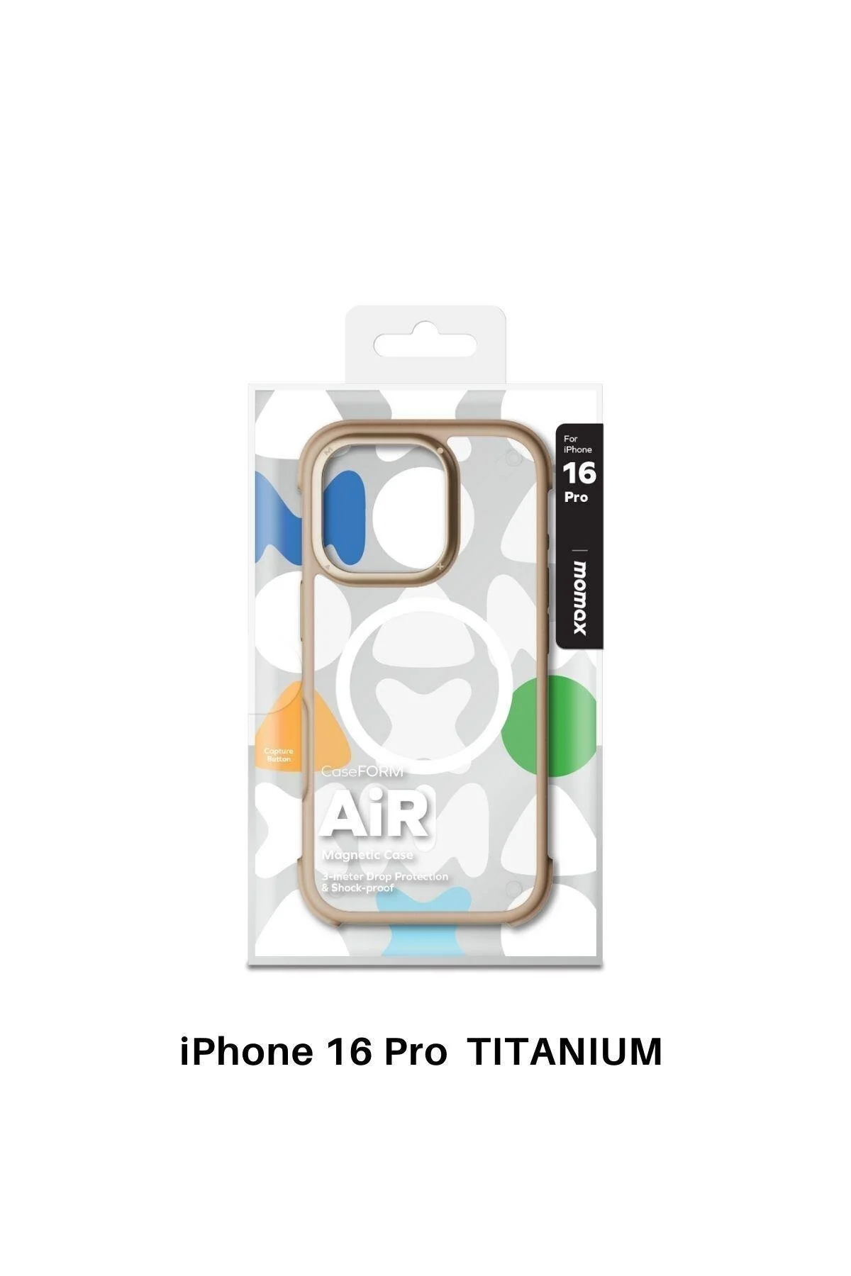 کاور و قاب AIR CASEFORM MAGNETIC CASE IPHONE 16 PRO طلایی Momax