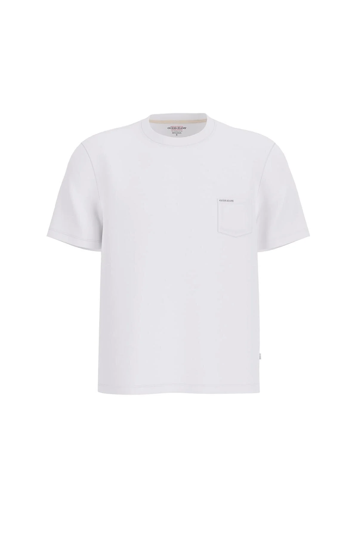 تیشرت مردانه GJ SS Cn Regular T-Shirt مدل Beyaz – تیشرت سفید مردانه با طراحی ساده و راحت Guess
