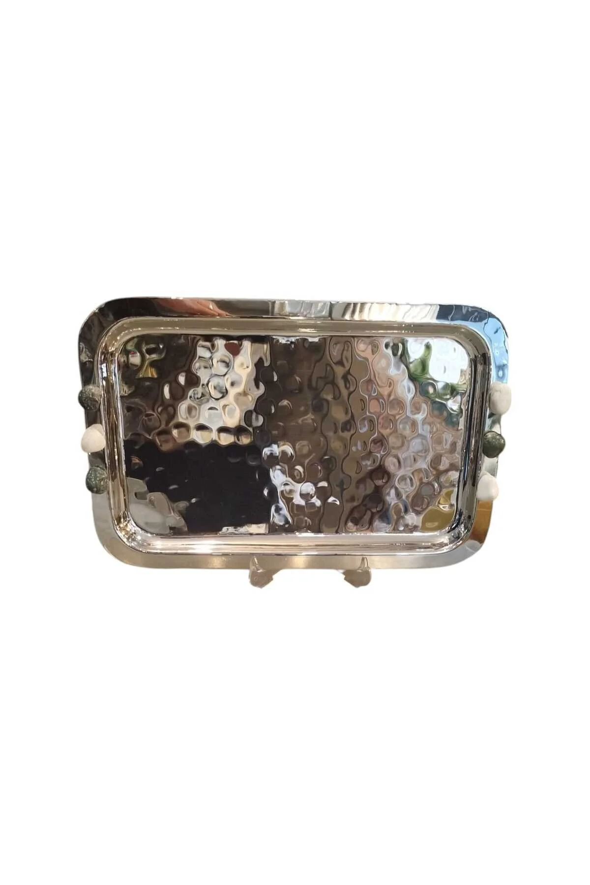 ست لوازم جانبی سینی مستطیل شکل نقره 26X39X4 سانتی متر Mikasa Moor