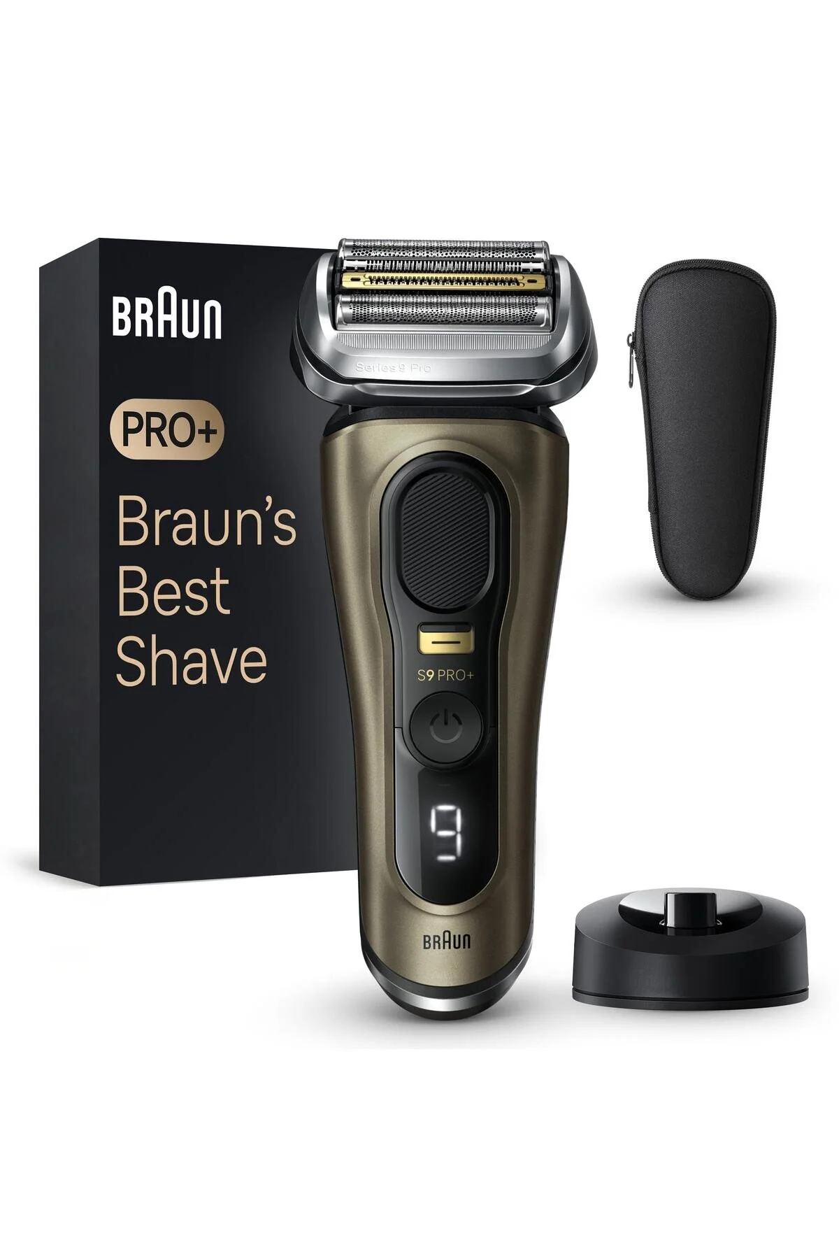 ماشین اصلاح SERIES 9 PRO ELECTRIC پایه شارژ مرطوب و خشک 9519S رنگ طلا براون اورجینال Braun