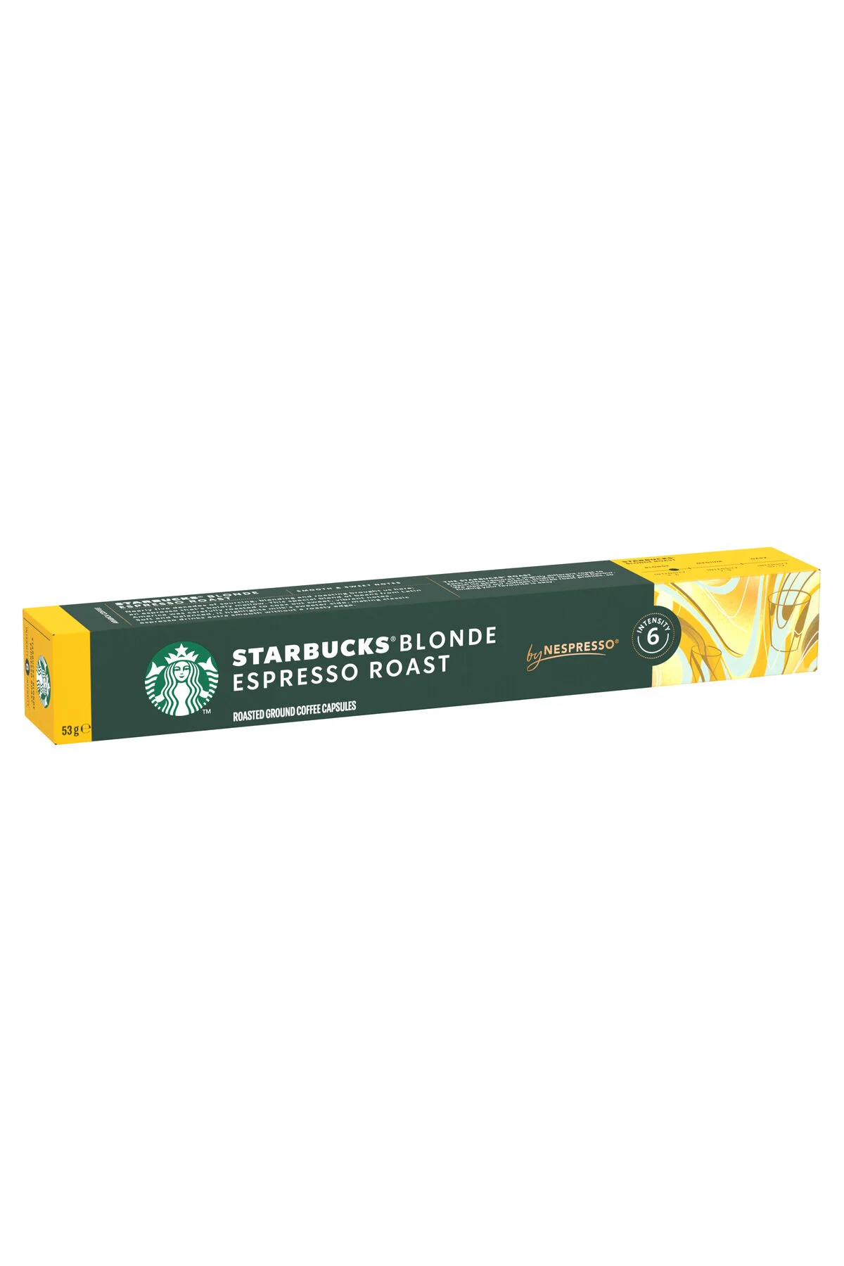 کپسول قهوه سازگار با نسپرسو توسط NESPRESSO BLONDE ESPRESSO CAPSULE COFFEE 10 X عدد استارباکس Starbucks