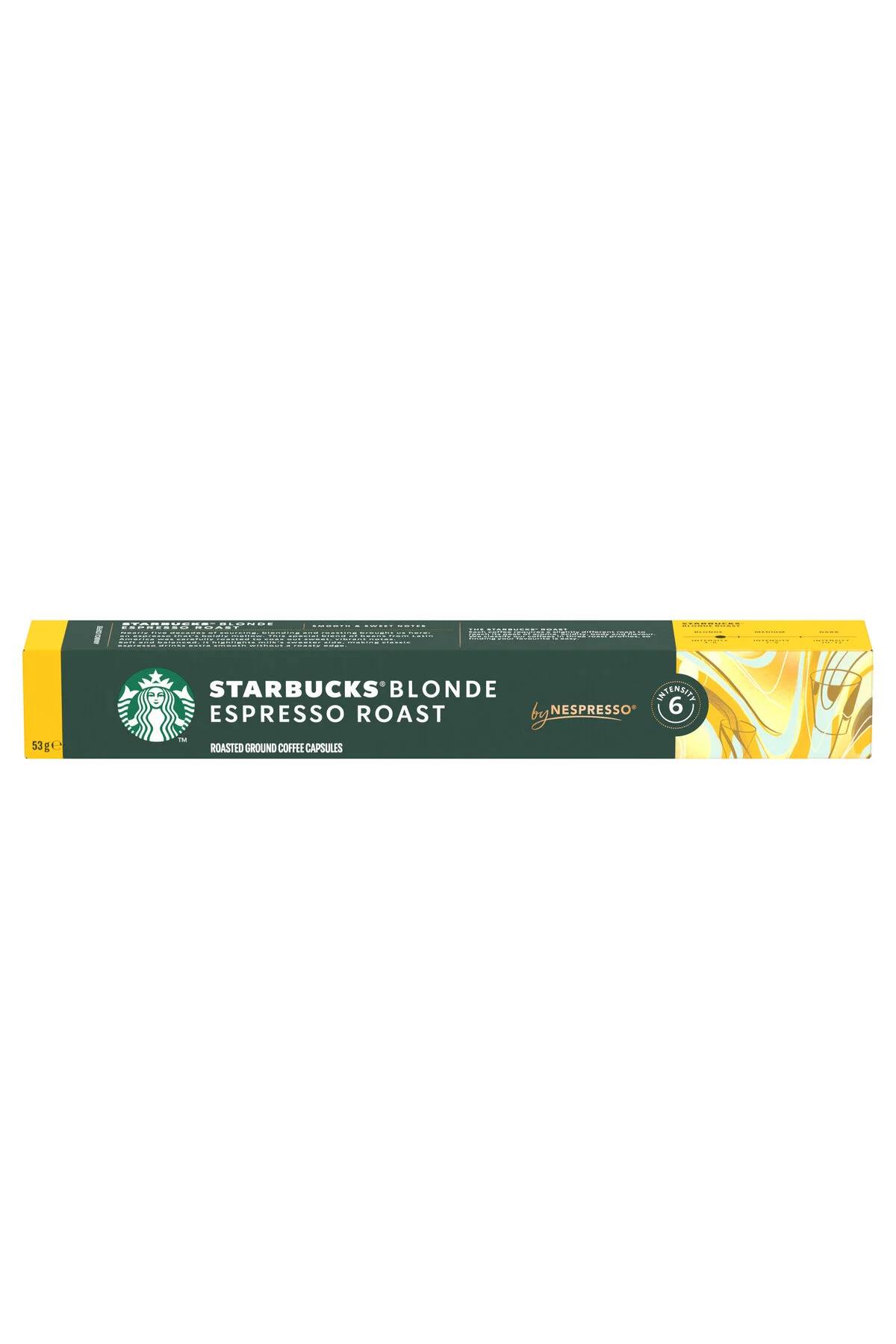 کپسول قهوه سازگار با نسپرسو توسط NESPRESSO BLONDE ESPRESSO CAPSULE COFFEE 10 X عدد استارباکس Starbucks