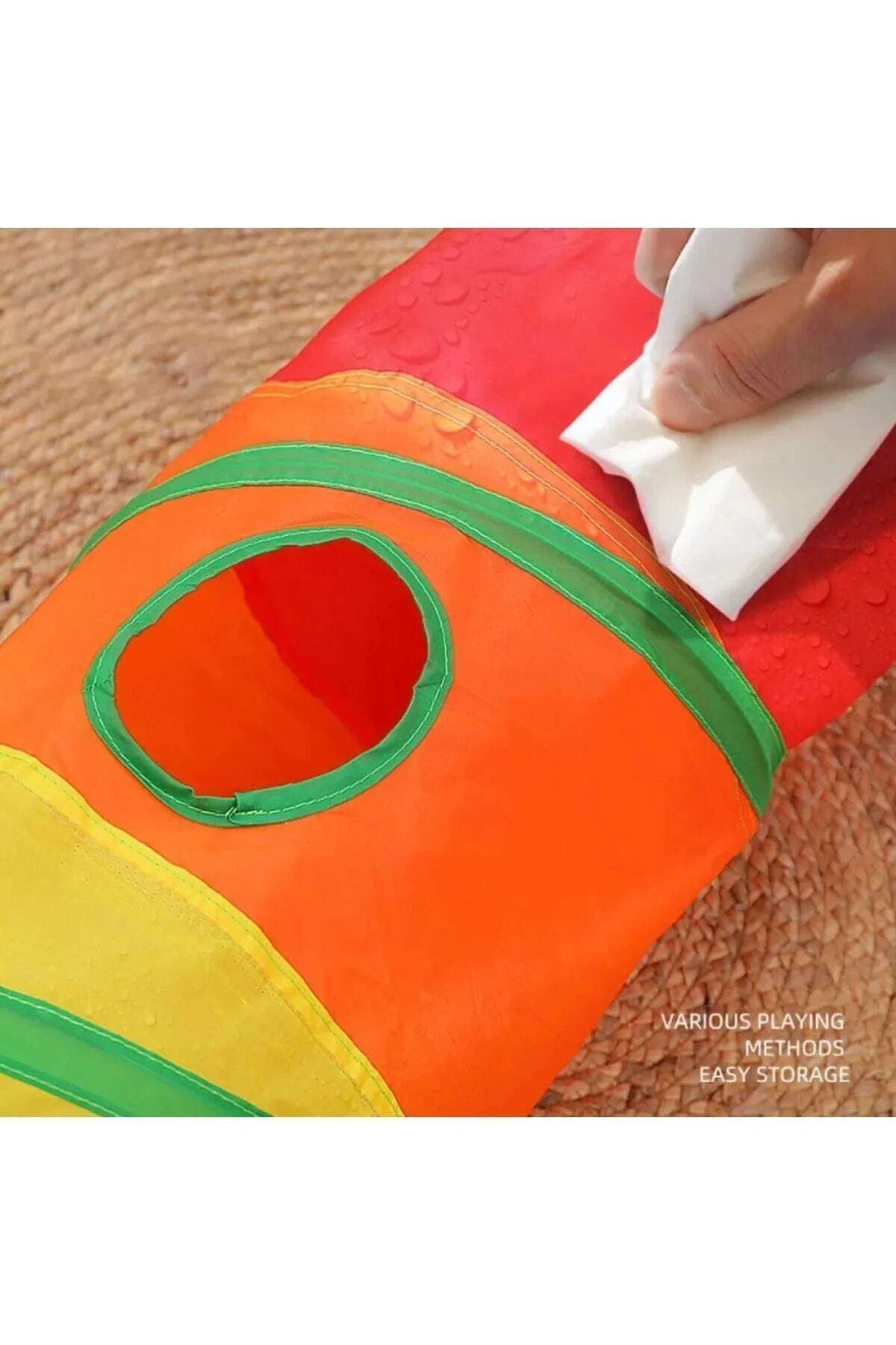 اسباب بازی گربه تونل مستقیم تاشو RAINBOW S منحنی سگ PET PLAY TUNNEL اورجینال Duffa