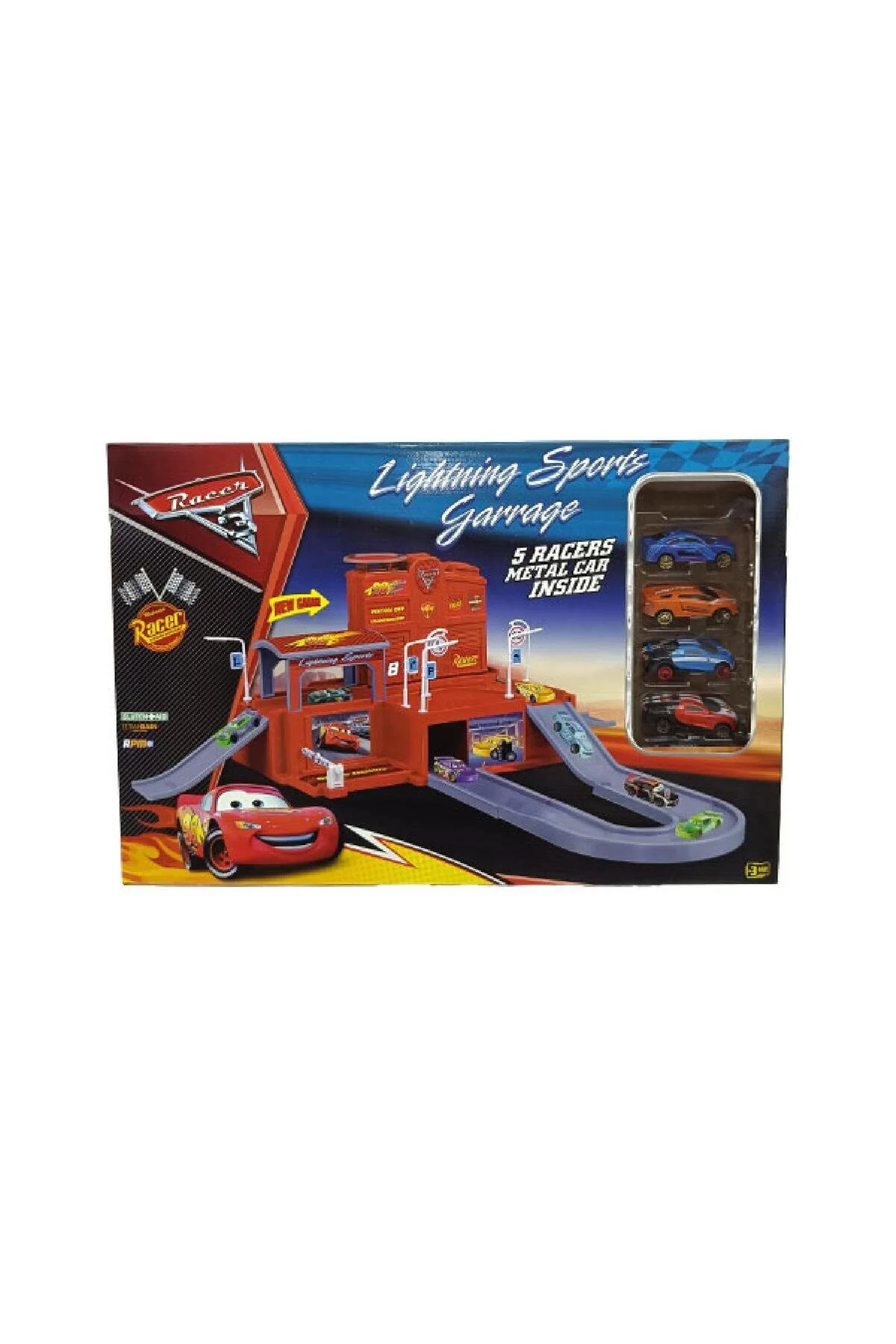 اسباب بازی های فیگور دیگر SPR 43 RACER GARAGE 5 ماشین فلزی toysclub