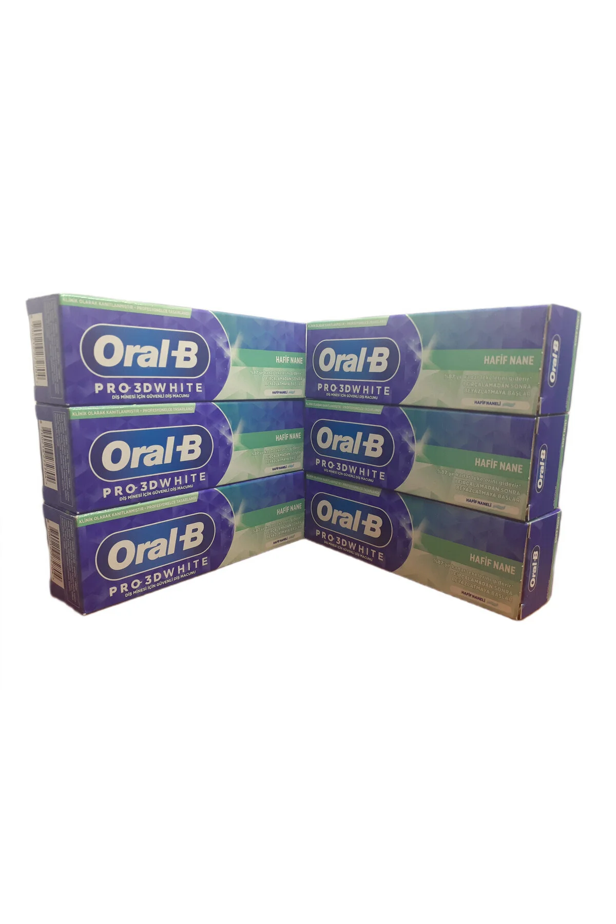 خمیردندان خمیر دندان نعناع سفید PRO 3 D 75 میلی لیتر اورال بی Oral-B