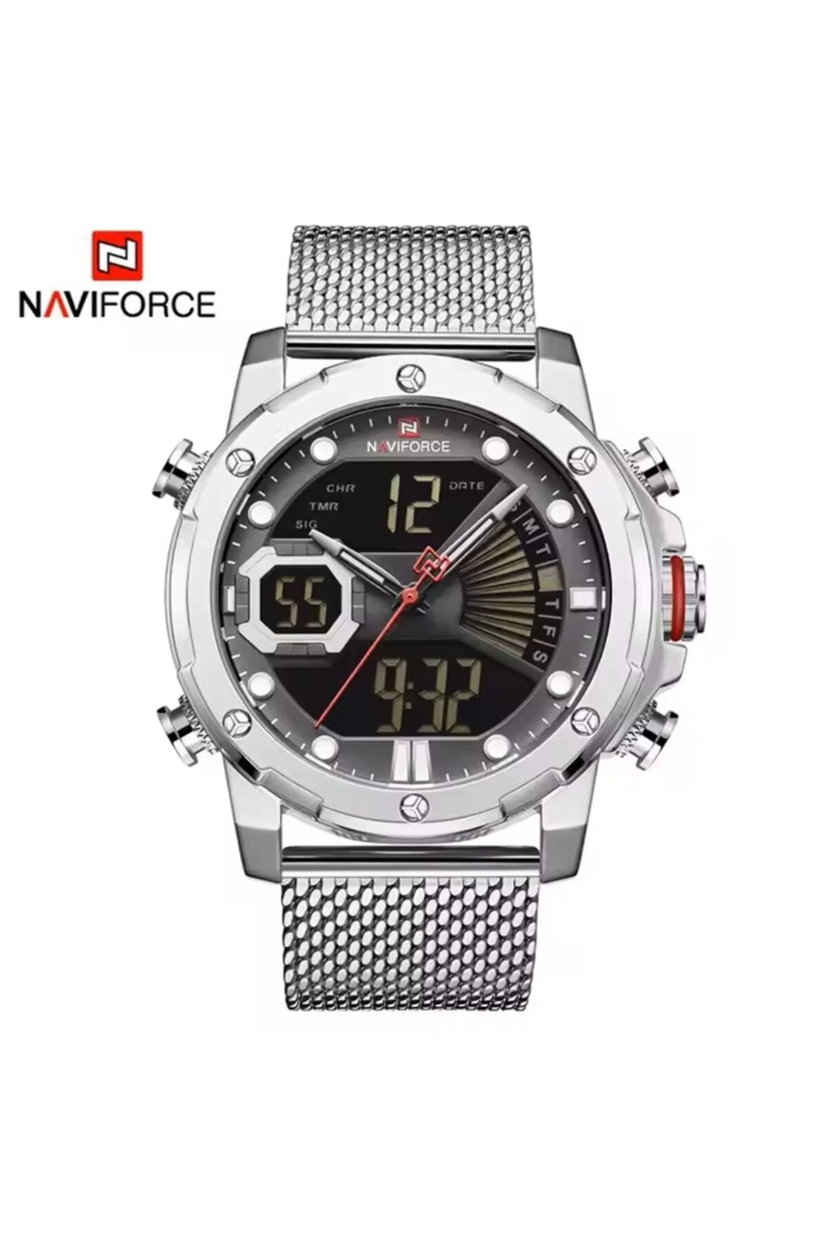 ساعت مردانه NAVIFORCE کوارتز دیجیتال ورزش های گاه به Skmei