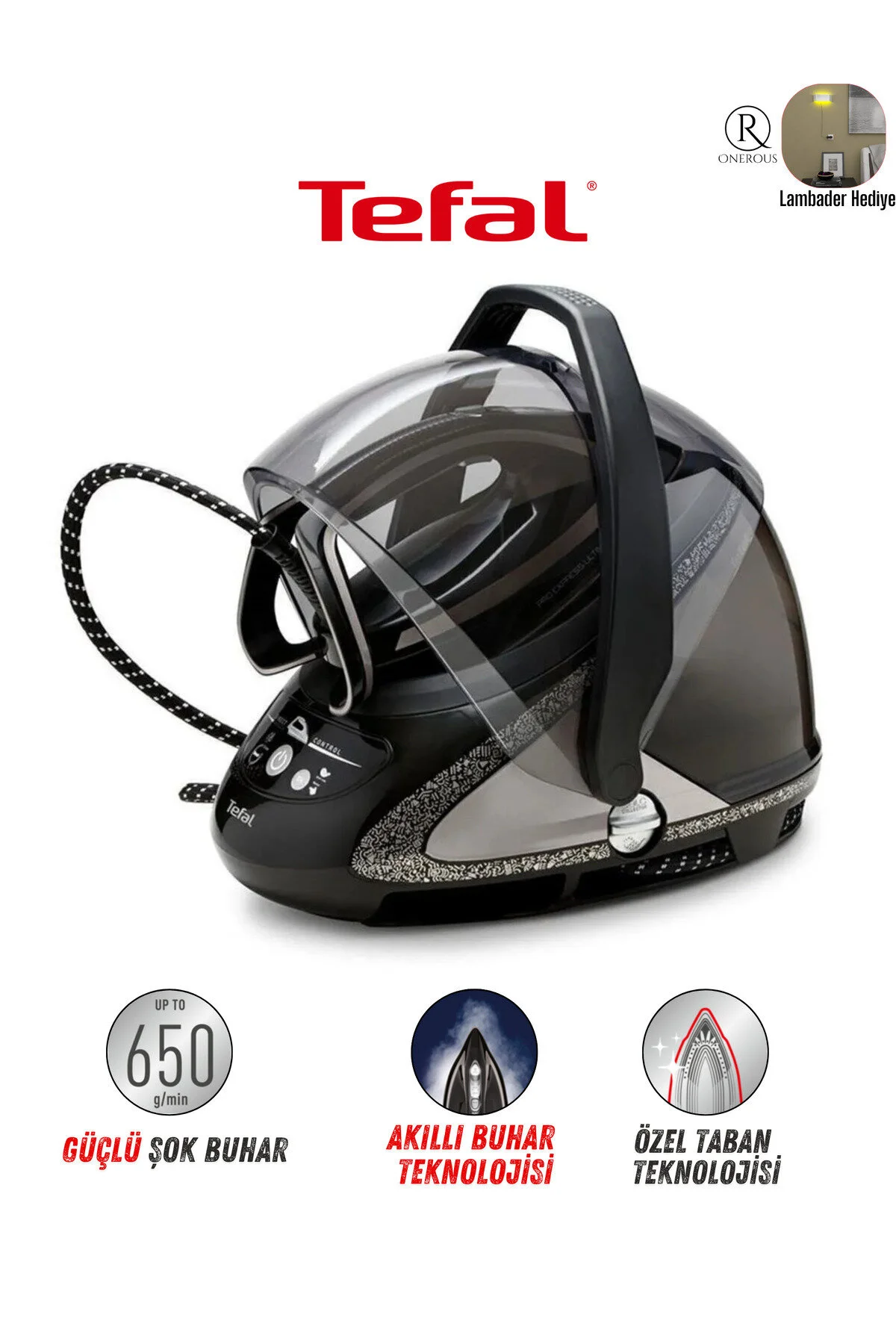 اتو بخار PRO EXPRESS ULTIMATE CARE سری جدید تولید کننده ULTRA PREMIUM 8 بار زیره مخصوص اورجینال TEFAL