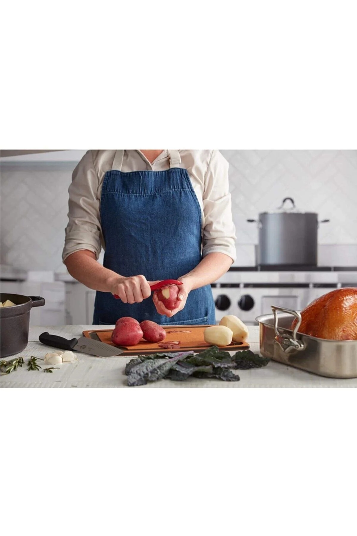 پوست‌کن قرمز 2 قطعه Evrekala برای پوست کندن VICTORINOX