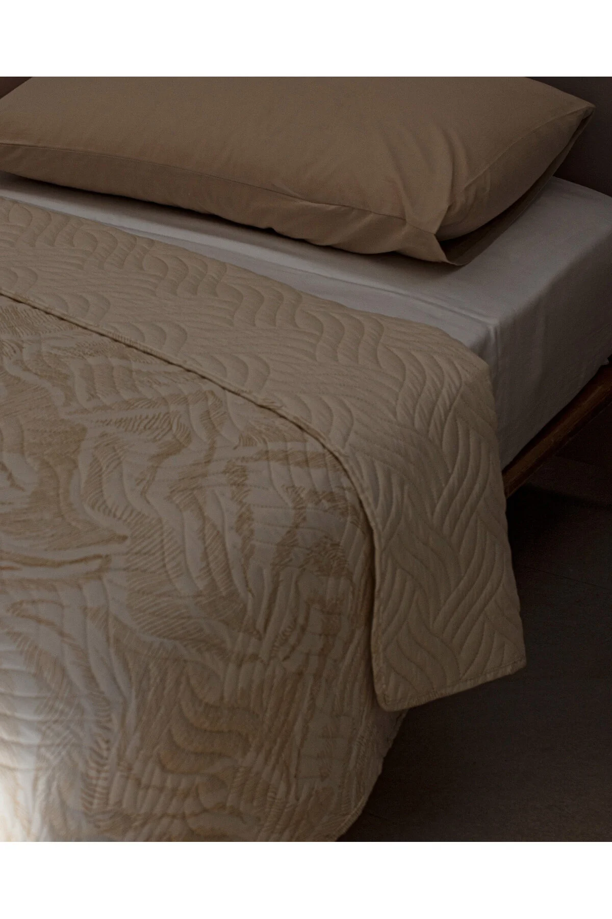 روتختی دو نفره COYAN DOUBLE PRINTED BEDSPREAD بژ Madame Coco