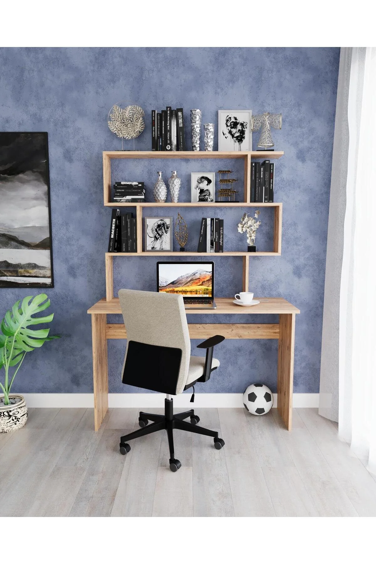 میز تحریر کتابخانه کودکان جدول رایانه اداری MAS woodaria