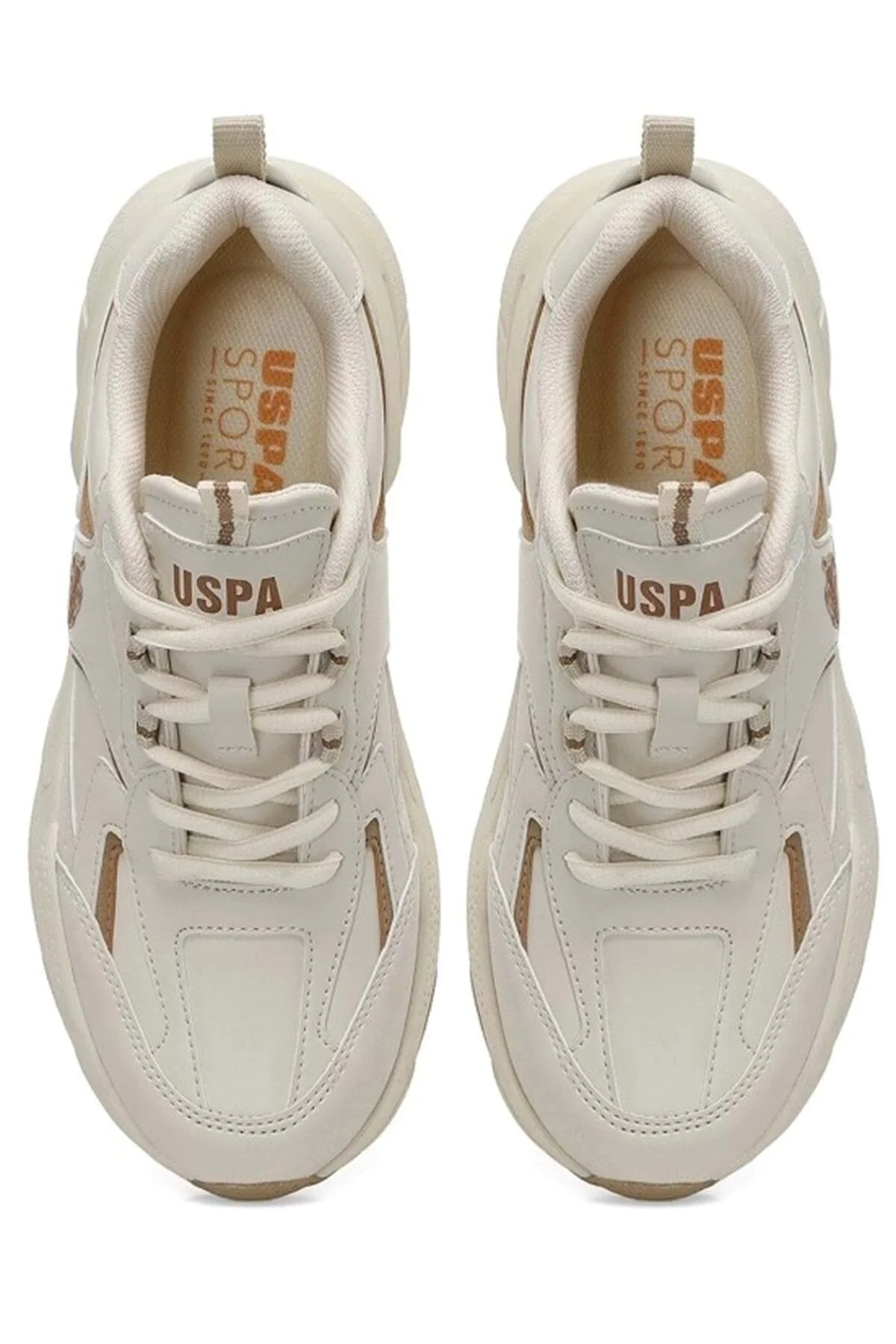 کفش پیاده روی بژ یونیسکس ISABELLA 4PR اورجینال U.S. Polo Assn.