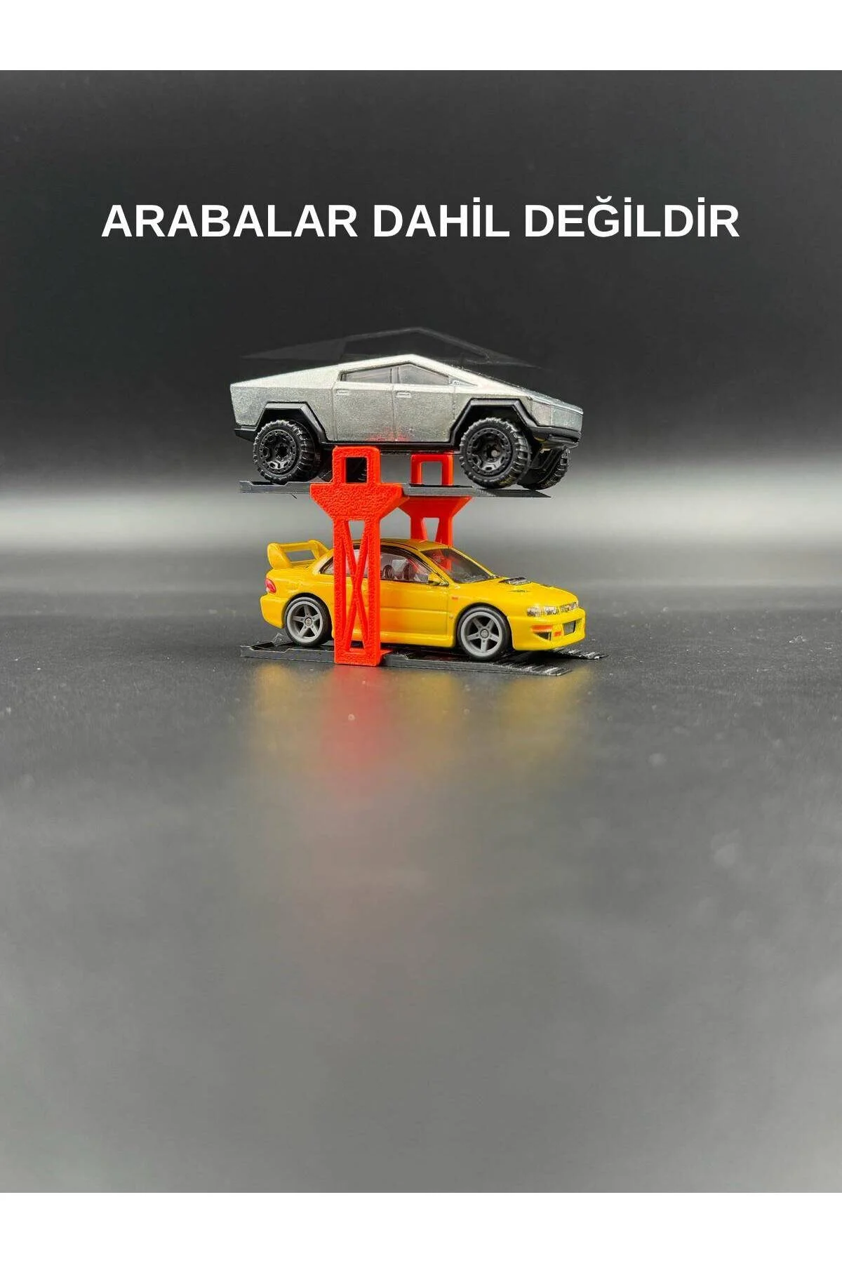 ماشین اسباب بازی 1:64 SCALE DIORAMA VEHOLLET 2 وسیله نقلیه سیاه نارنجی HOT WHEELS