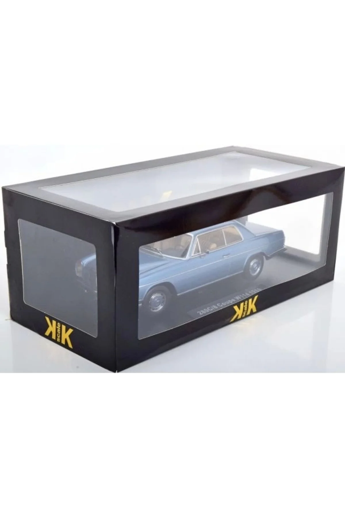 مدل خودرو مرسدس 280C 8 W114 COUPE 1969 فلزی آبی روشن KK Scale