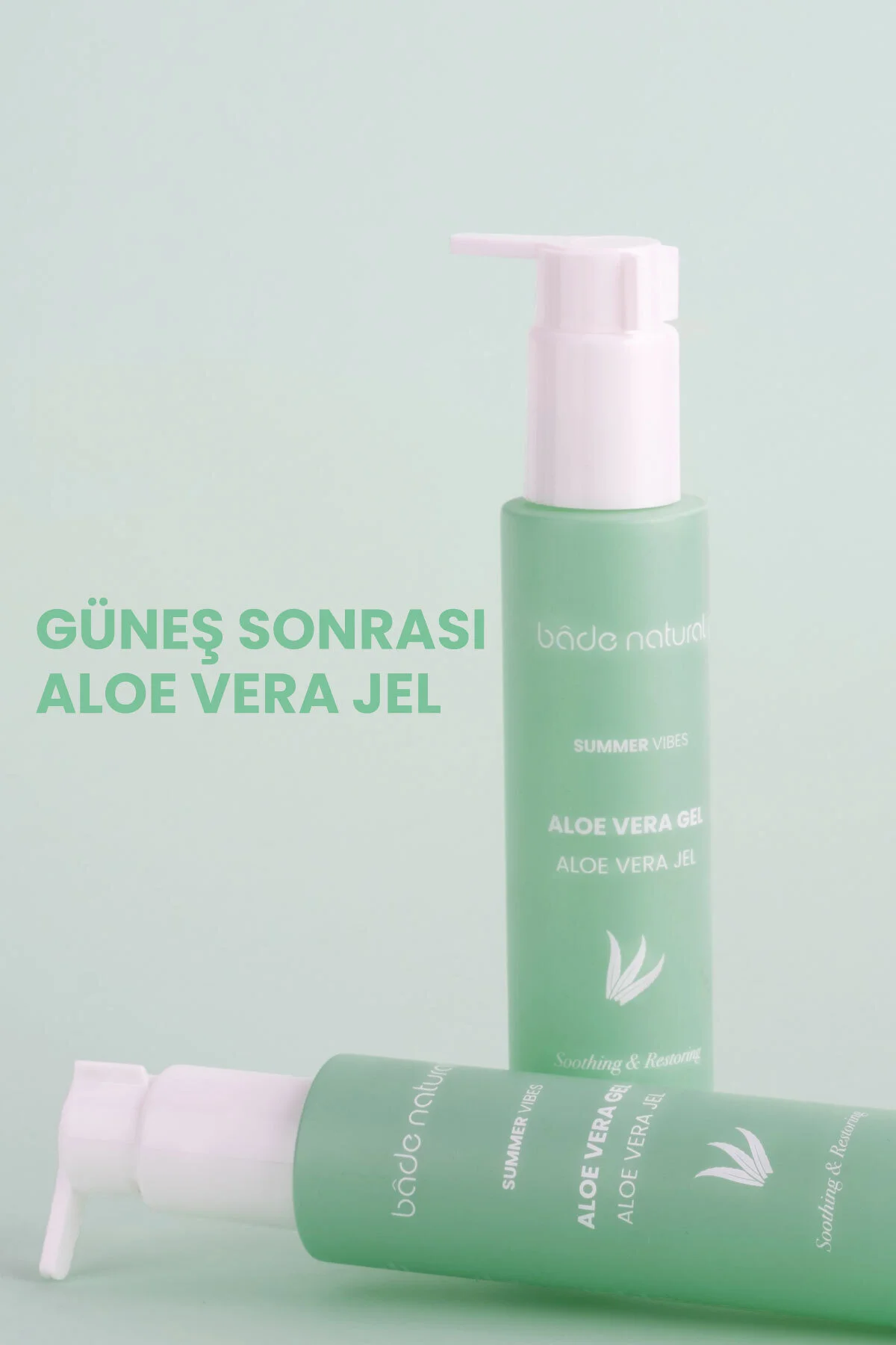 ژل آلوئه ورا طبیعی 100 میلی لیتر برای آبرسانی پس از آفتاب بادا ناتورال Bade Natural