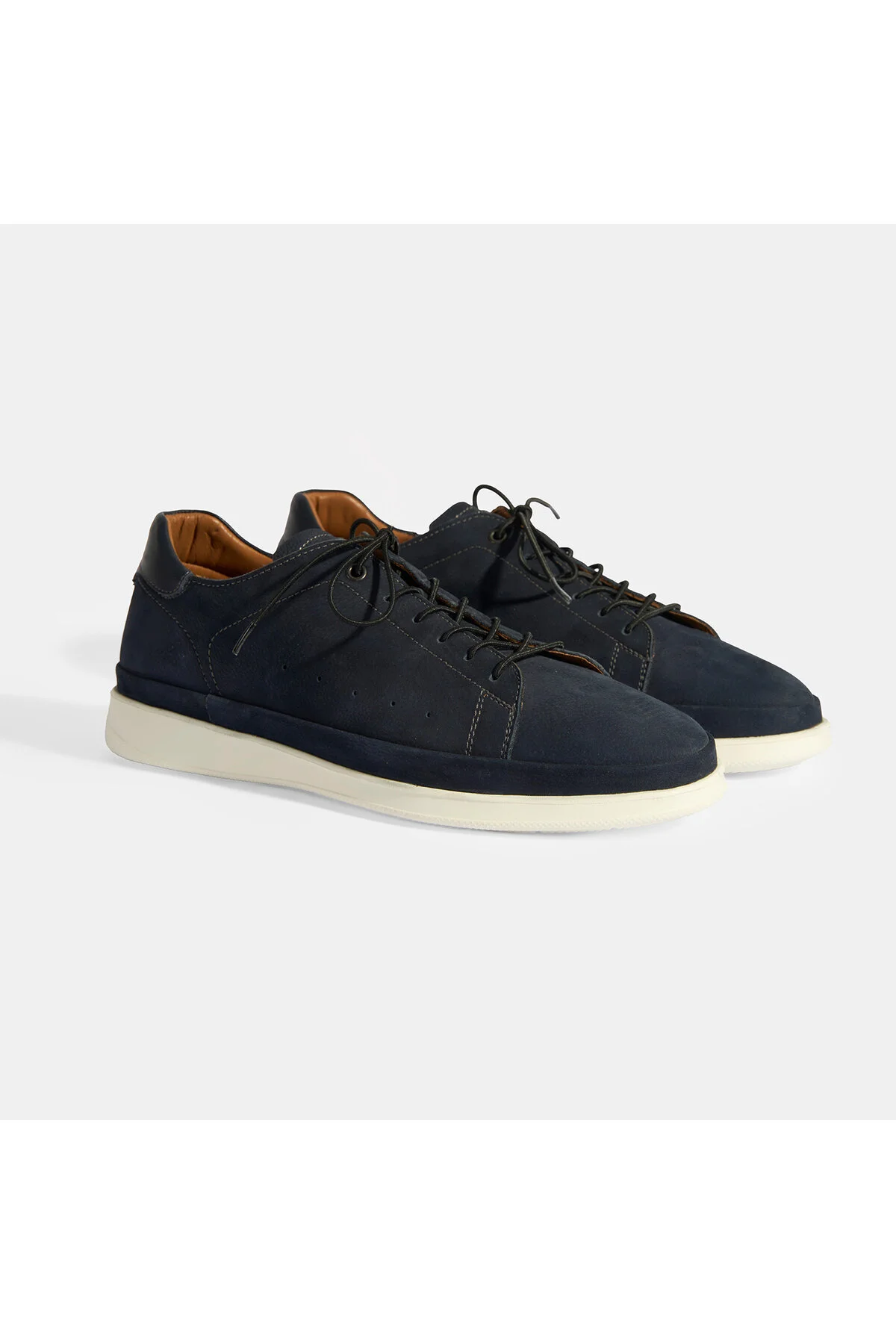 کفش مردانه بند دار چرمی ROBERTY NAVY BLUE MEN دسا Desa