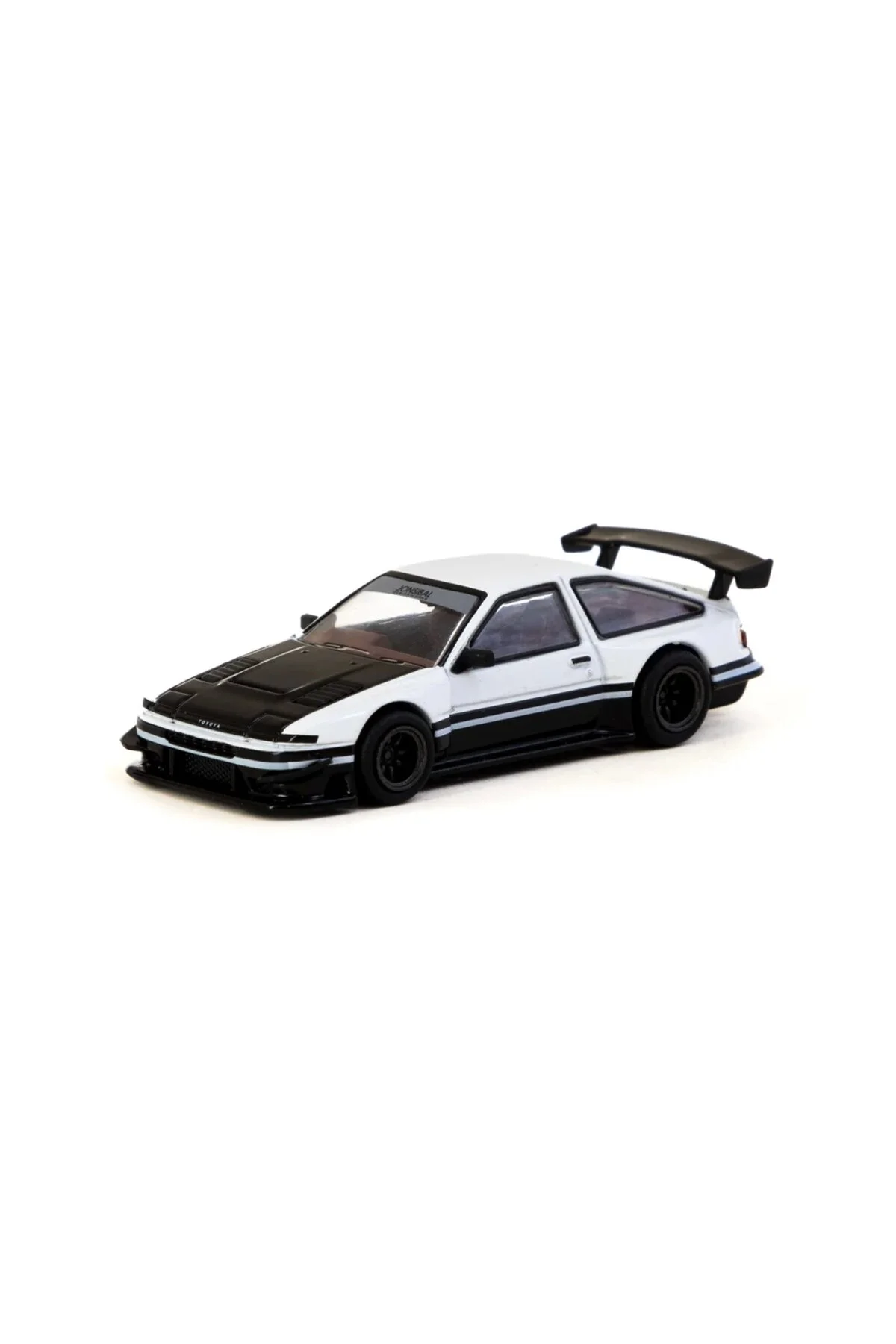 مدل خودرو 1 64 تویوتا اسپرینتر TRUENO AE86 WIDEBODY سفید مشکی با کارت‌های TARMAC اورجینال Tarmac Works