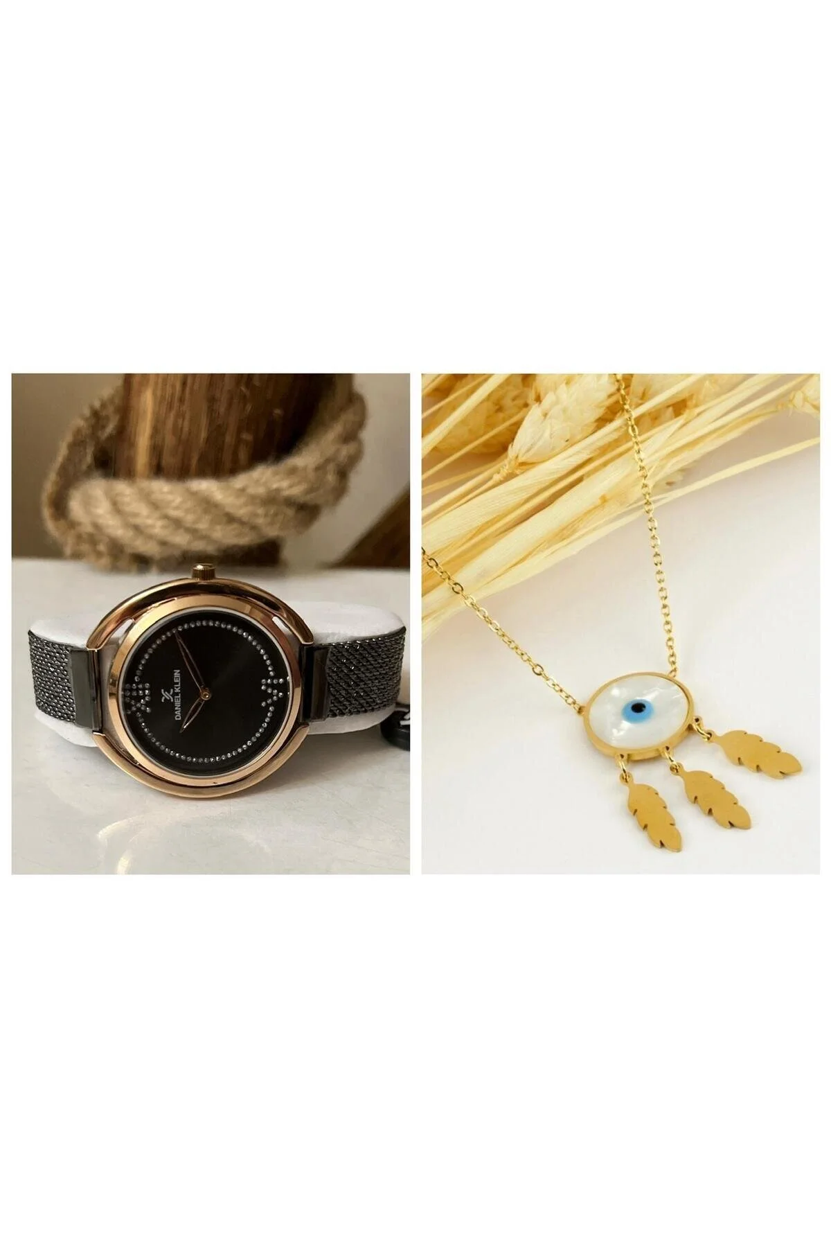 ساعت مشکی زنانه کارد و چنگ اورجینال دنیل کلین Daniel Klein