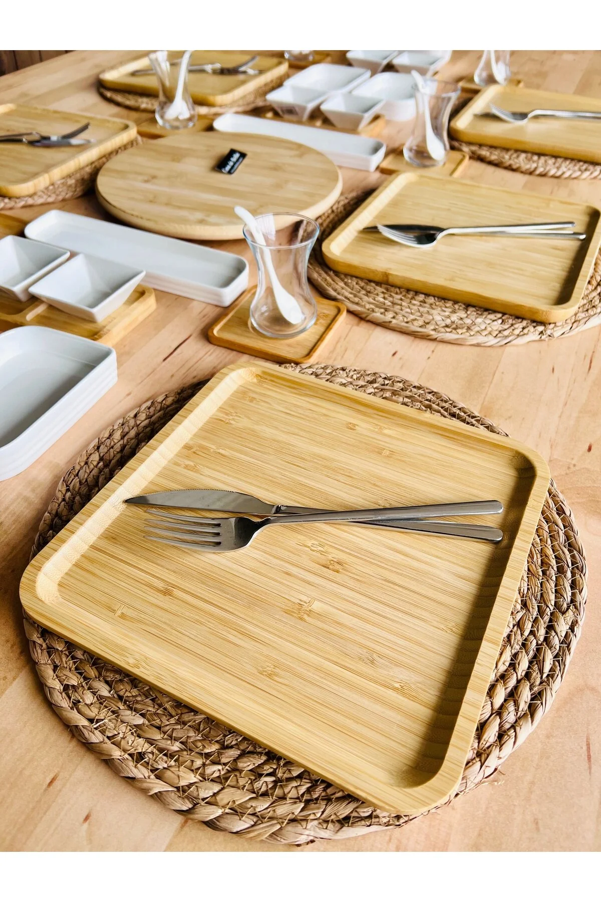 ست صبحانه مجموعه چینی بامبو مدرن برای 6 نفر CASA DE BELLA