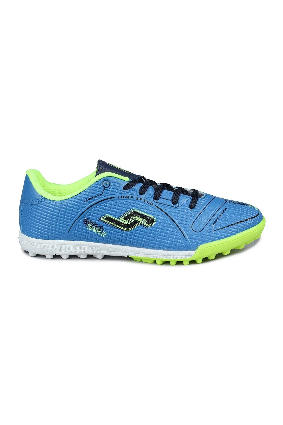 کفش چمن مصنوعی داخلی سبز مردانه و زنانه 28006 Indigo Blue فوتبال نئون Astroturf Jump