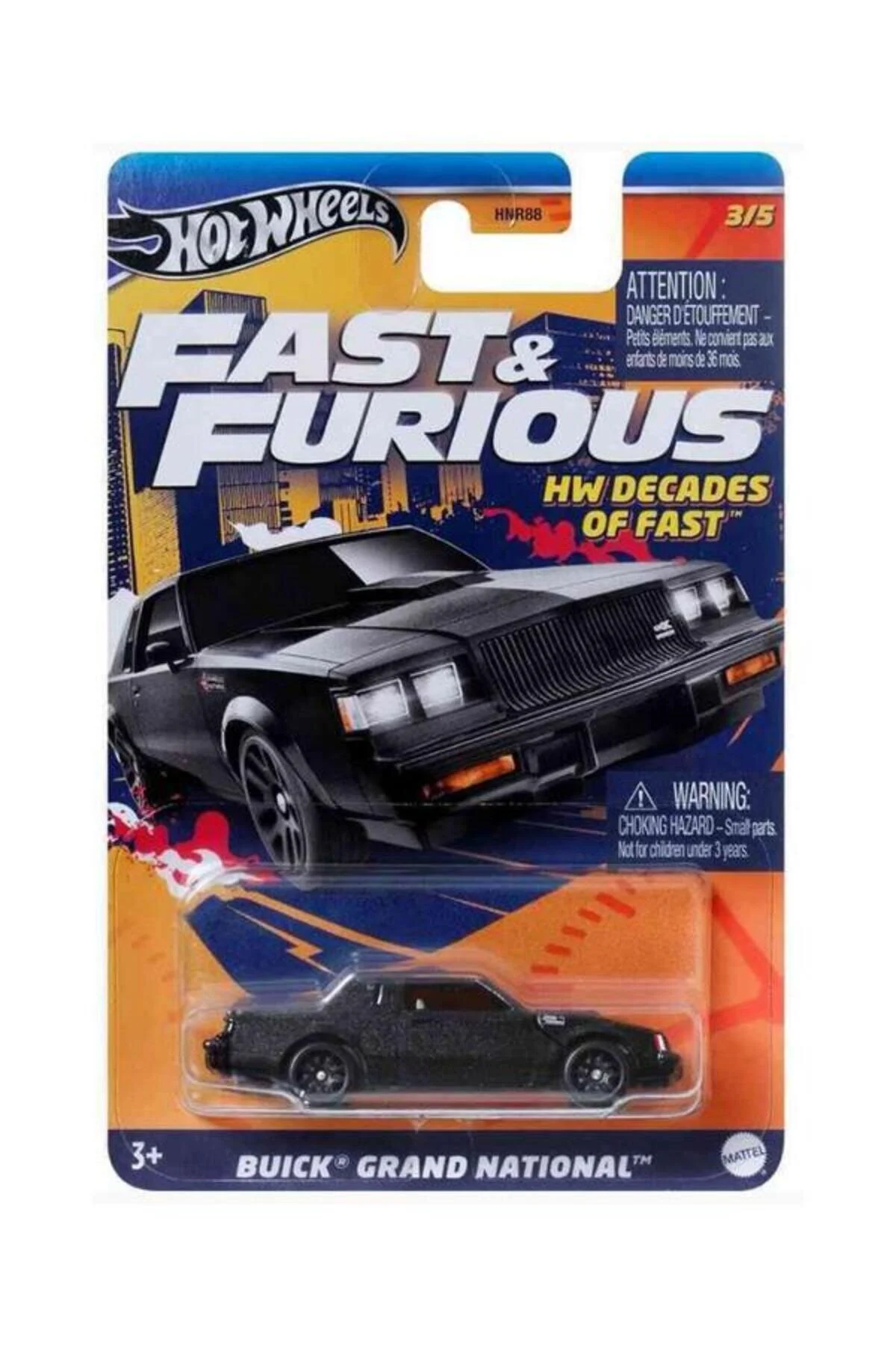 ماشین اسباب بازی BUICK GRAND NATIONAL HRW43 سریع و خشمگین هات ویلز اورجینال HOT WHEELS