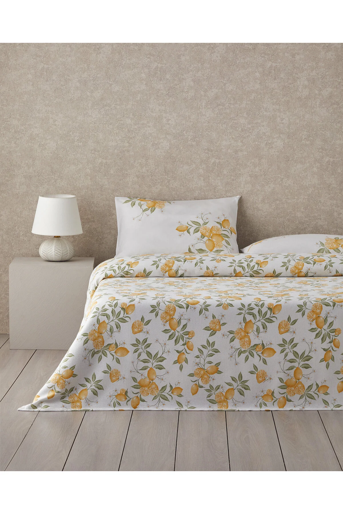 پیکه دو نفره و ست مجموعه دوتایی PIKE AMALFI 200X220 سانتی متر زرد English Home