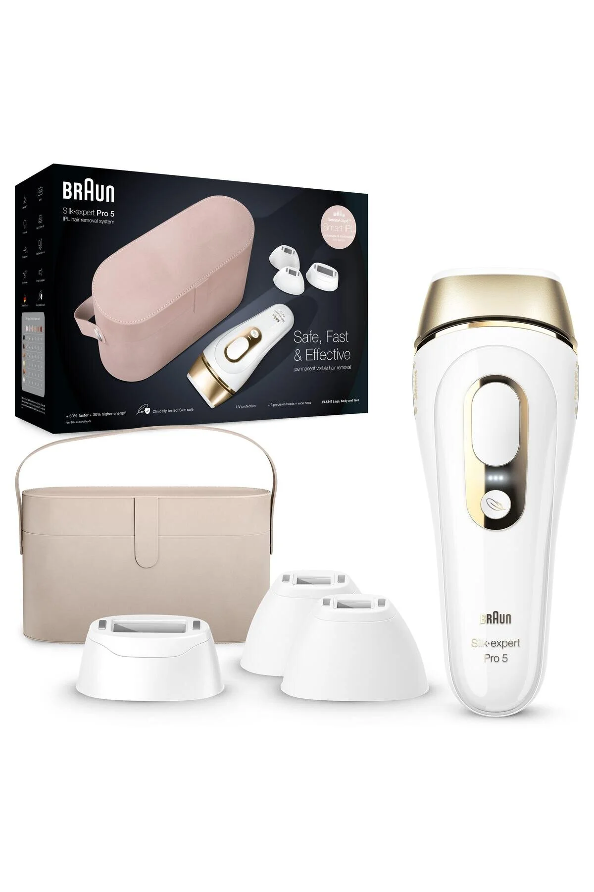 دستگاه لیزر IPL SILK · EXPERT PRO5 PL5347 NEW GENERATION 400 000 BEATS 3 HEADS Braun