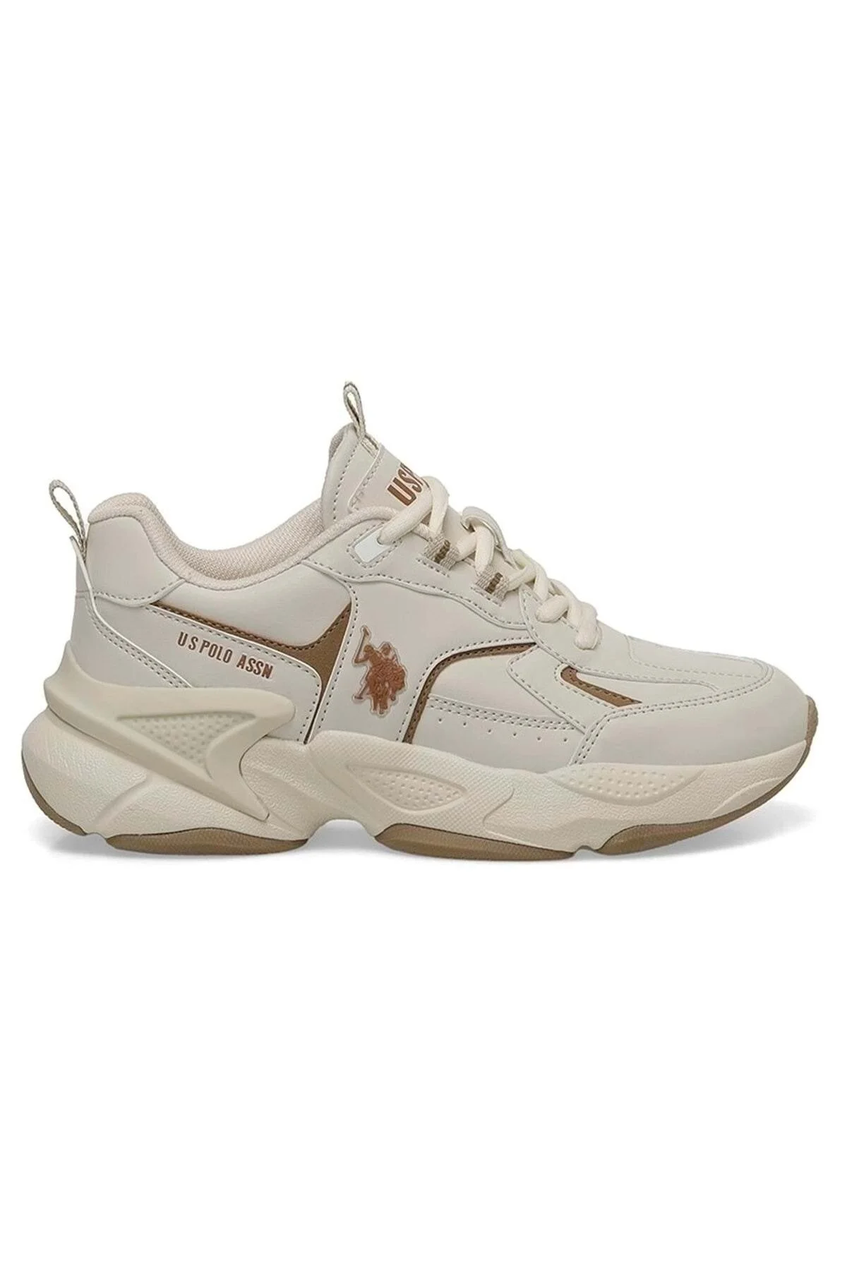 کفش پیاده روی بژ یونیسکس ISABELLA 4PR اورجینال U.S. Polo Assn.