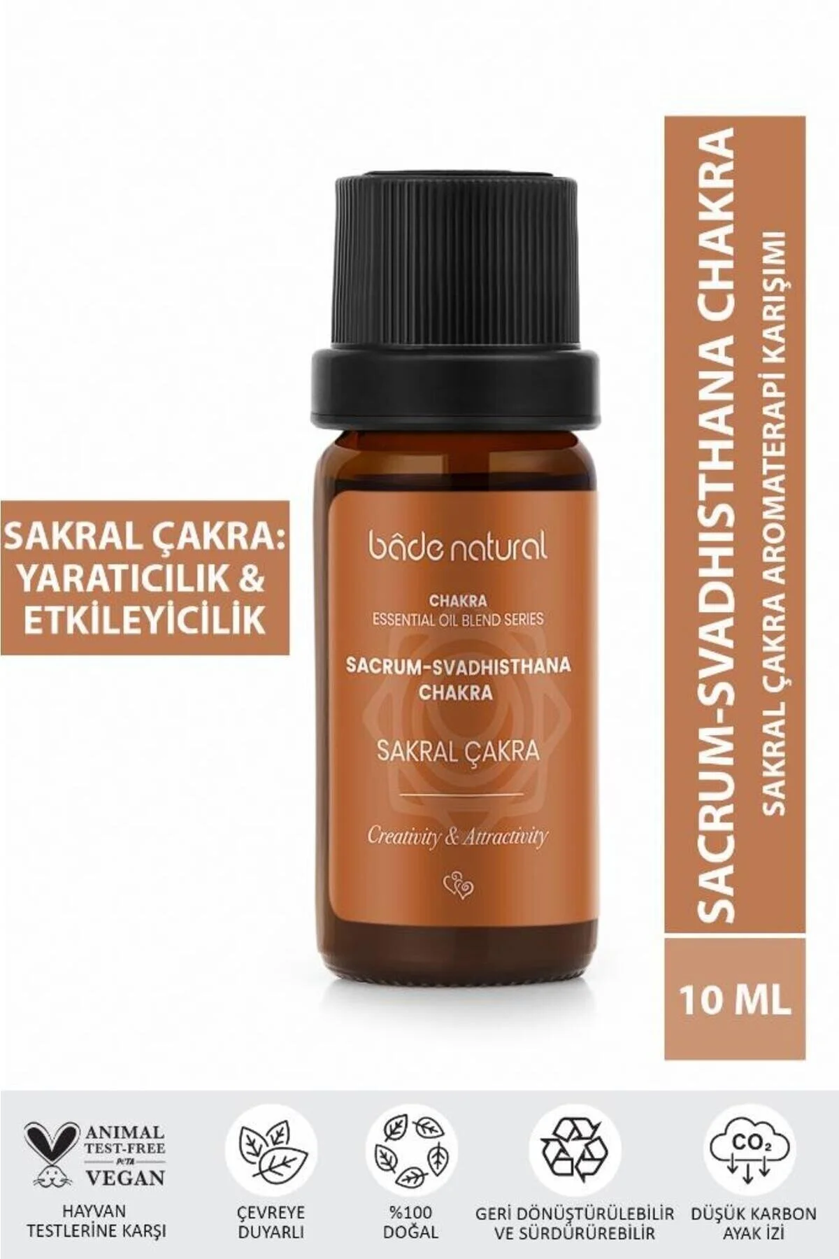 روغن مراقبتی مخلوط آروماتراپی چاکرای ساکرال 10 میل Bade Natural
