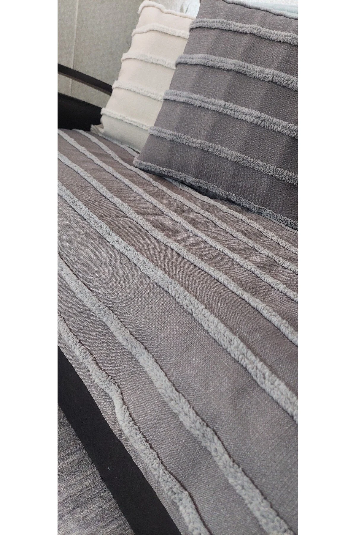 روکش مبل پوشش صندلی چشمک زن اندازه گیری فضای نشیمن کتانی 80 190 سانتی متر 1 قطعه baladı home ev tekstil home collection