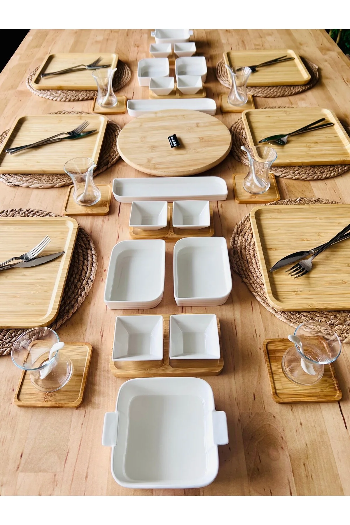 ست صبحانه مجموعه چینی بامبو مدرن برای 6 نفر CASA DE BELLA
