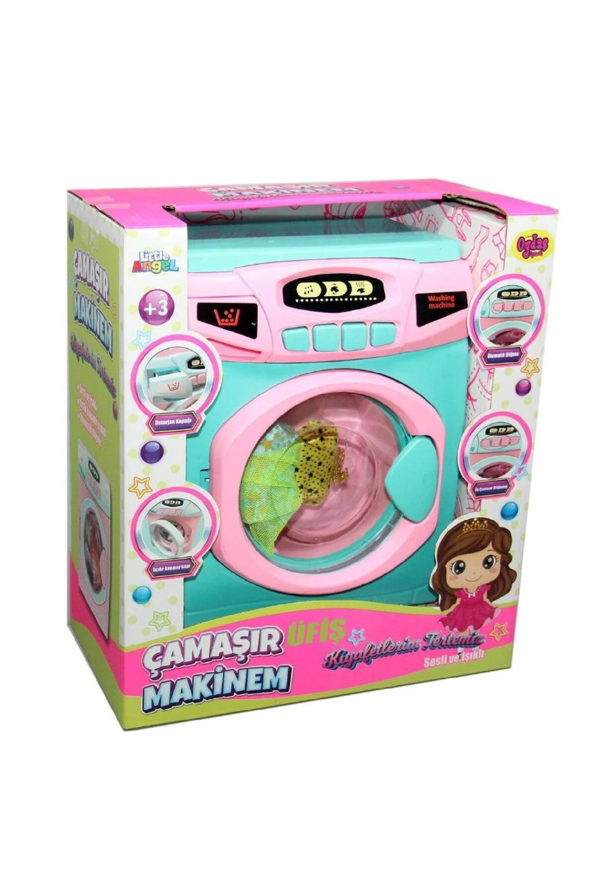 اسباب بازی های فیگور دیگر ماشین لباسشویی بزرگ OYDAS 02608 با باتری toysclub