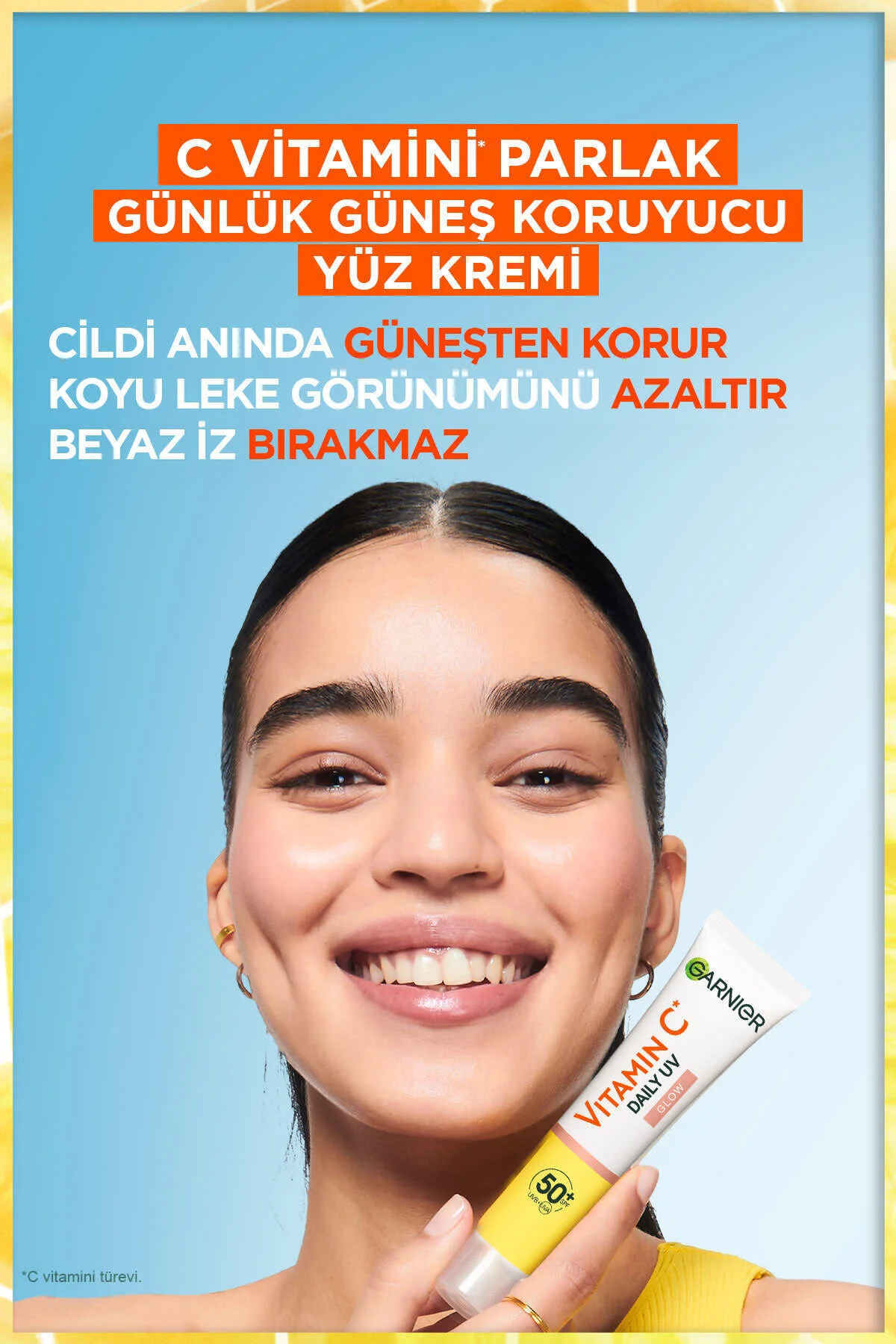 Garnier ضد آفتاب روزانه حفاظت شده از UV با بافت نامرئی حاوی ویتامین C SPF50 40 میلی لیتر