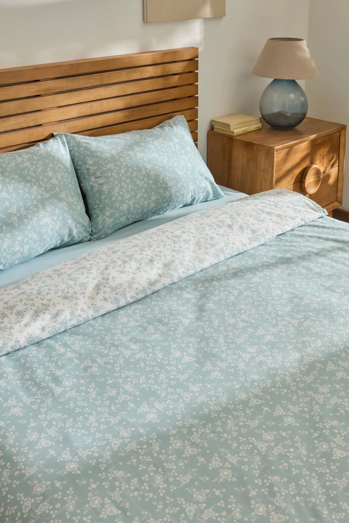 کاور لحاف دو نفره INGA DOUBLE DUVET COVER SET MINT Kaşmir Home