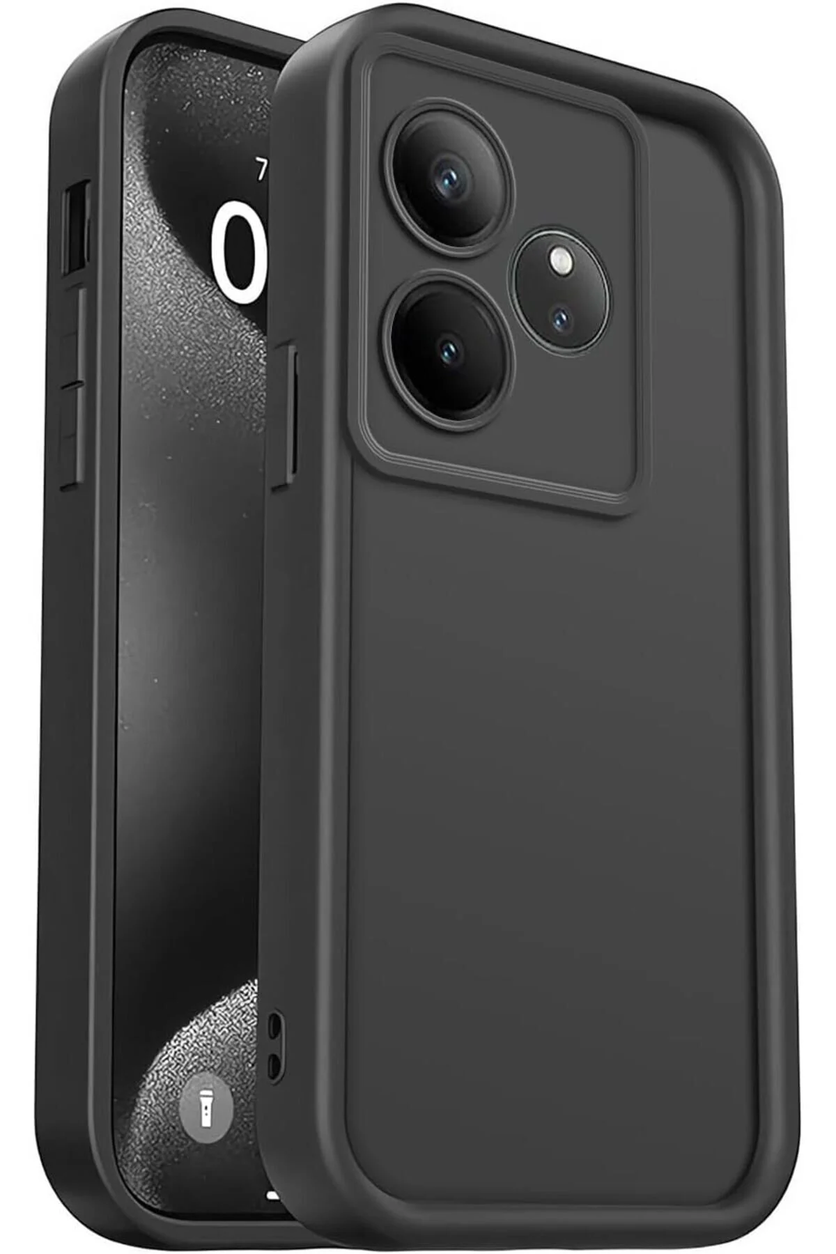 کاور و قاب پوشش محافظ سیلیکونی مشکی ضد ضربه با بافت نرم دوربین شیائومی REDMI 13 فیبکس Fibaks