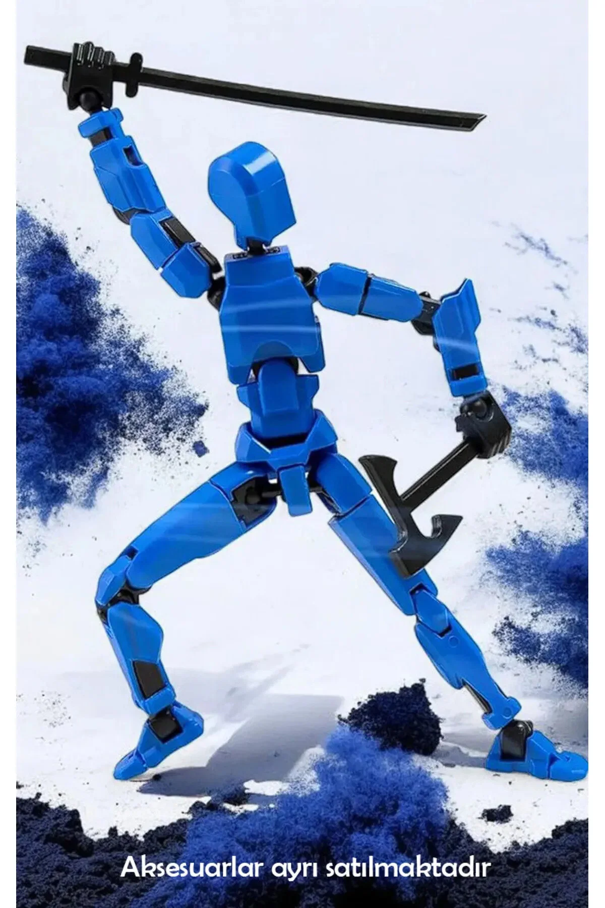 فیگور TITAN 13 BLUE BLACK ALL JOINTS MOVEABLE DUMMY ACTION FIGURE ROBOT FIGUR TOY از ترکیه azezhobi
