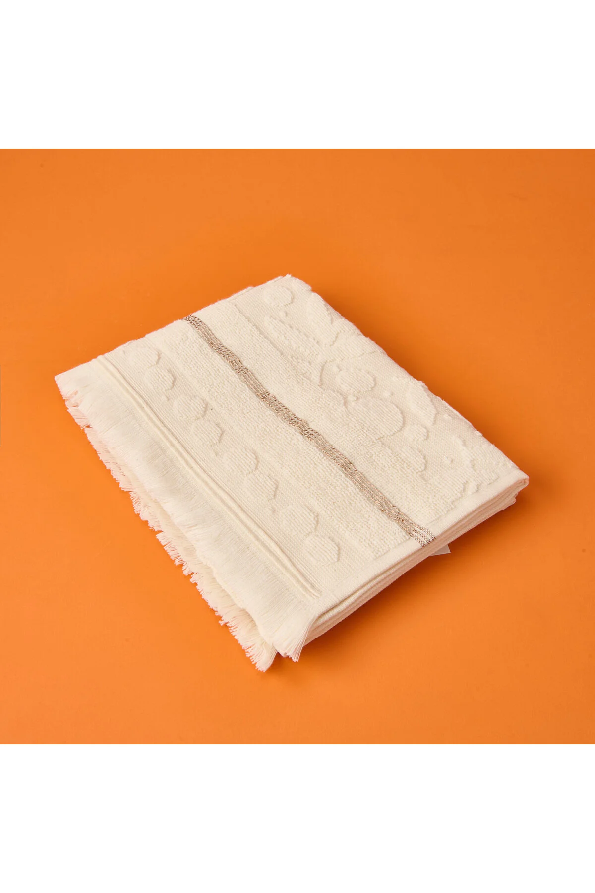 حوله نرم ZELENO کرم 50X70 سانتی متر Evidea