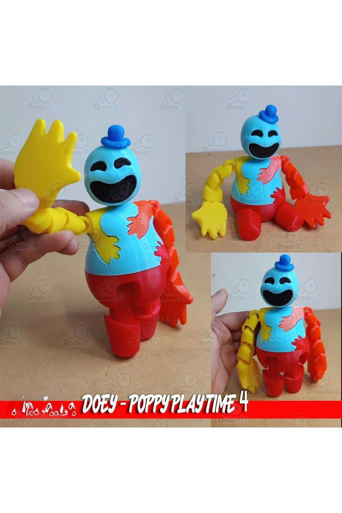 اسباب بازی های فیگور دیگر DOEY FLEXY MOVABLE TOY POPPY PLAYTIME 4 CATNAP از ترکیه Goplast Premium