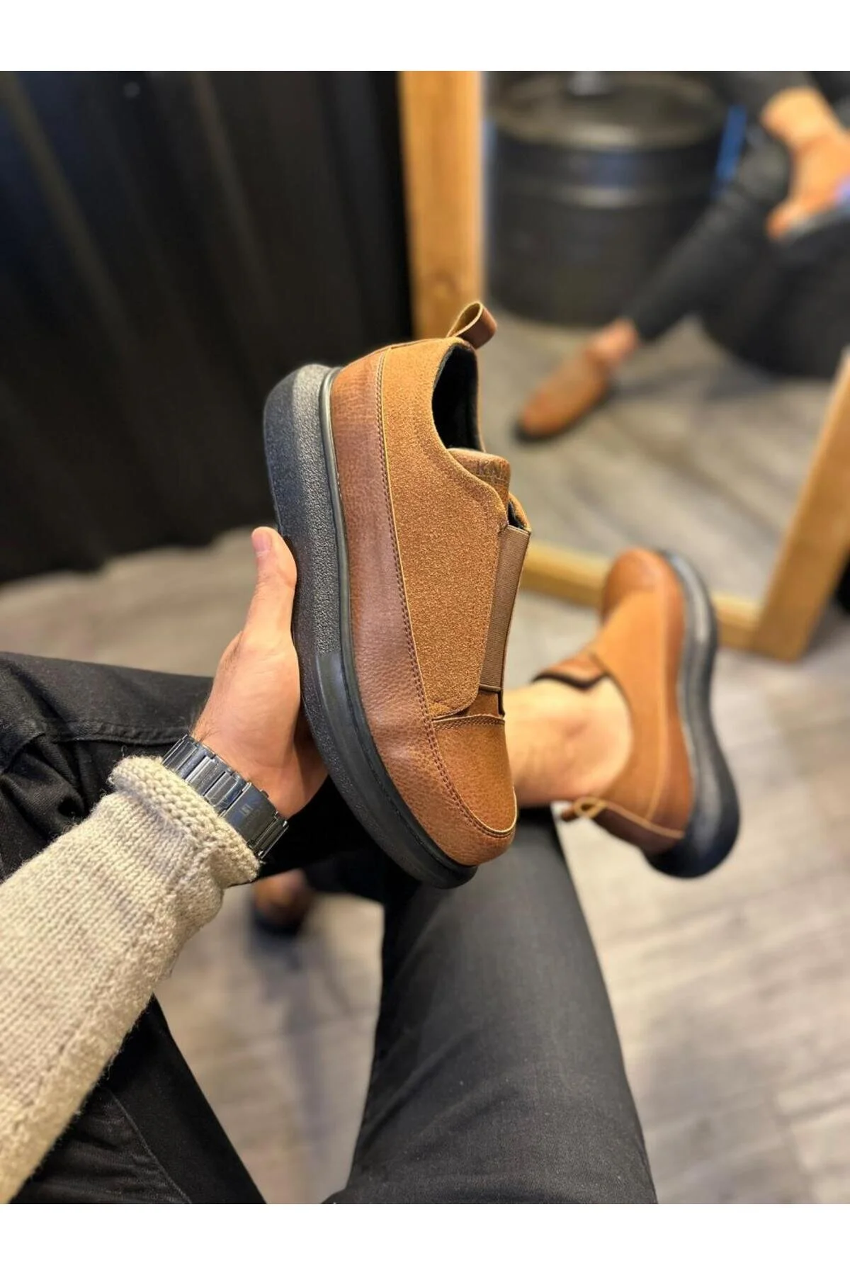 کفش Sportdoor چند رنگ مردانه و زنانه یونیسکس ورزشی 911 TABA سیاه Knack